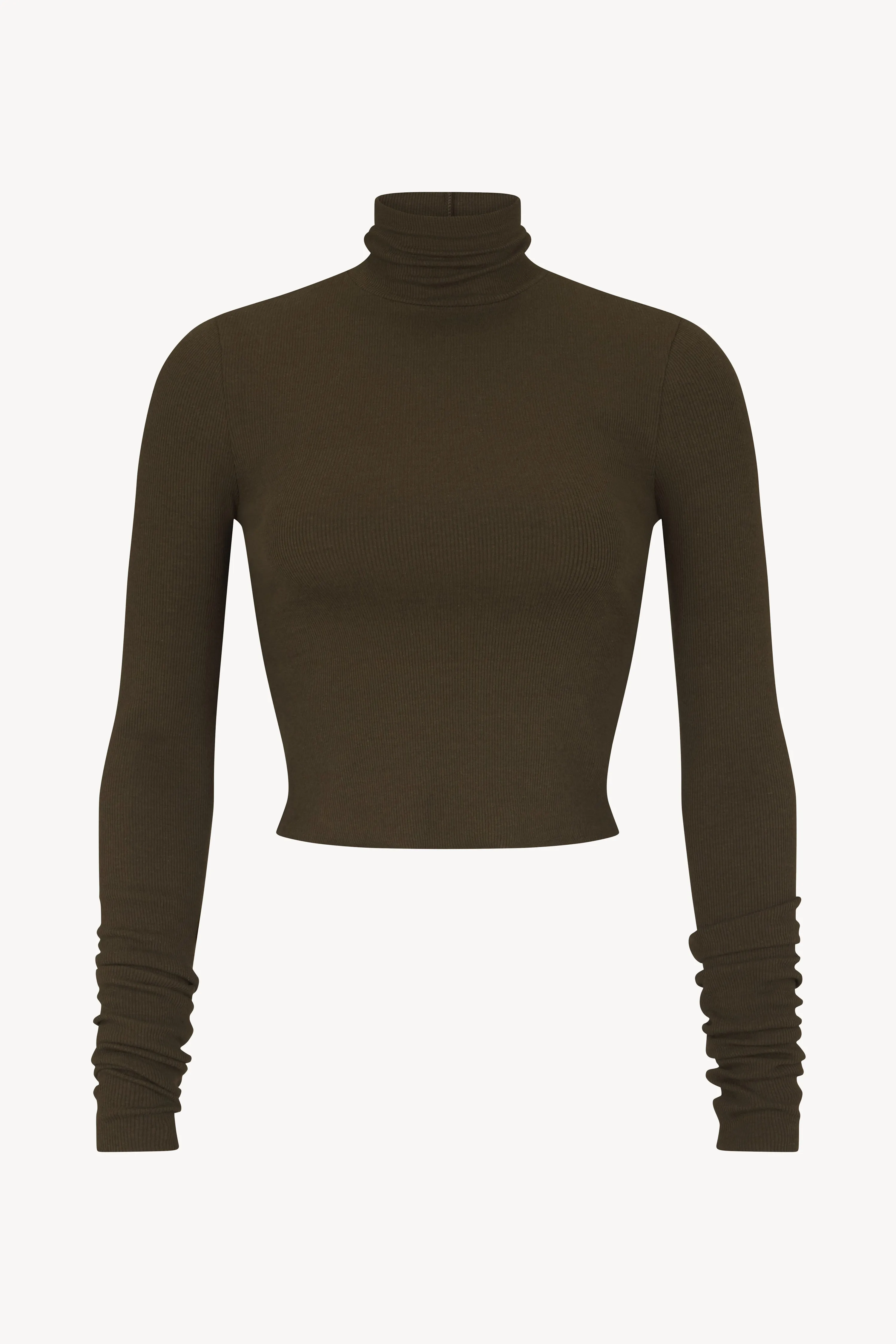 CROPPED FITTED TURTLENECK TOP sold by Eterne
