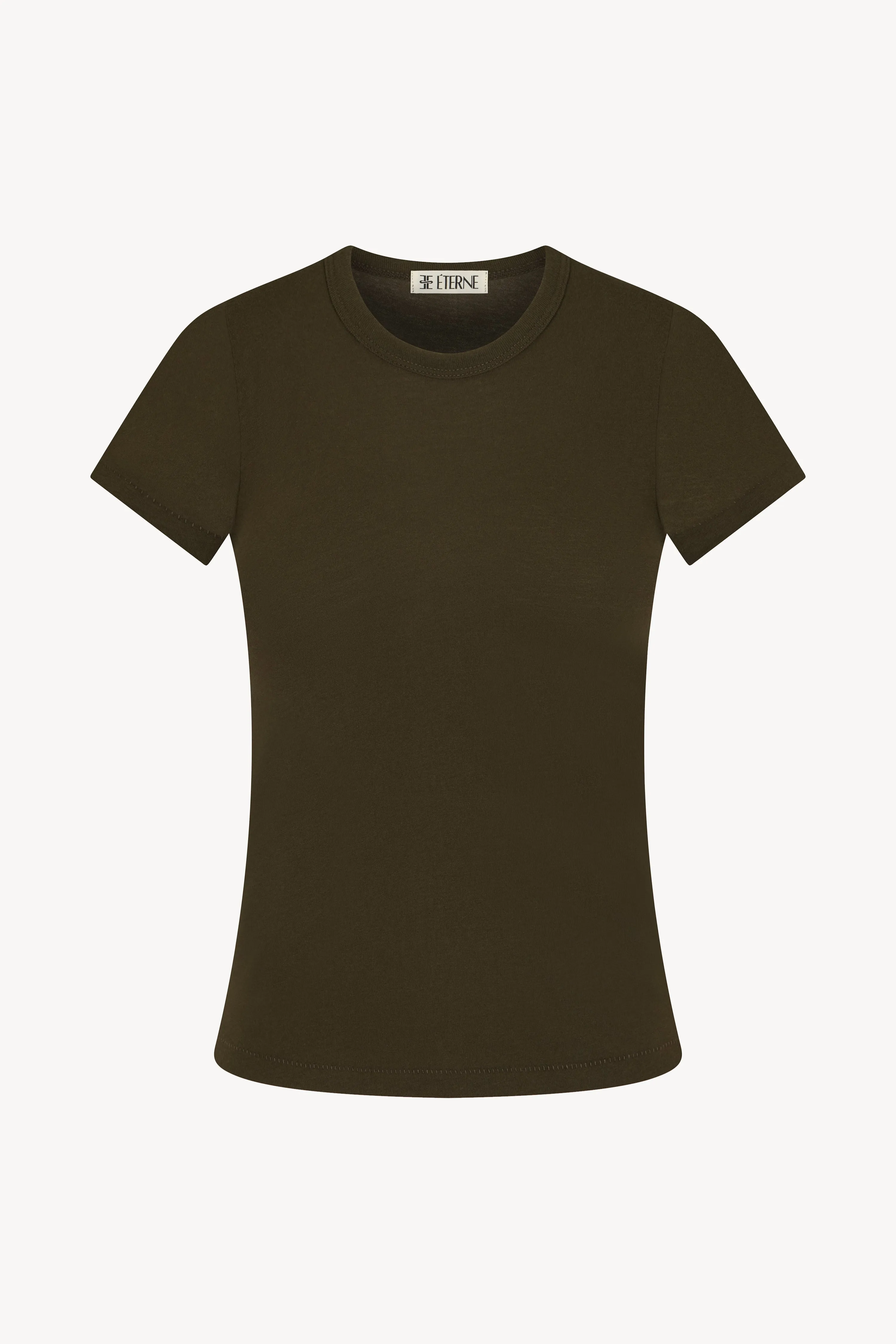 FITTED CREWNECK SHORT SLEEVE T-SHIRT sold by Eterne