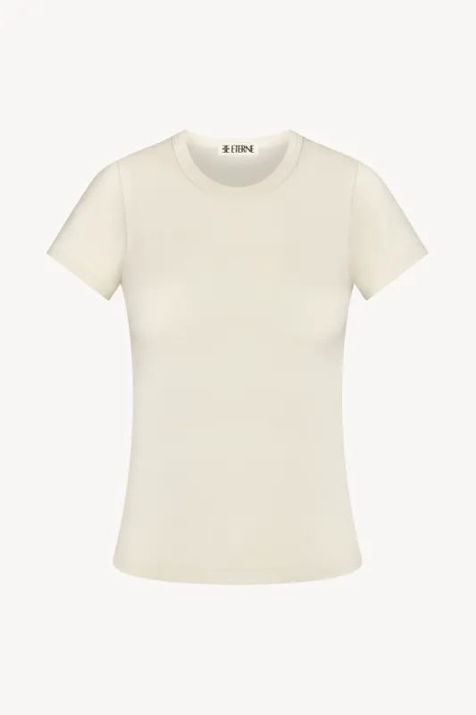 FITTED CREWNECK SHORT SLEEVE T-SHIRT sold by Eterne