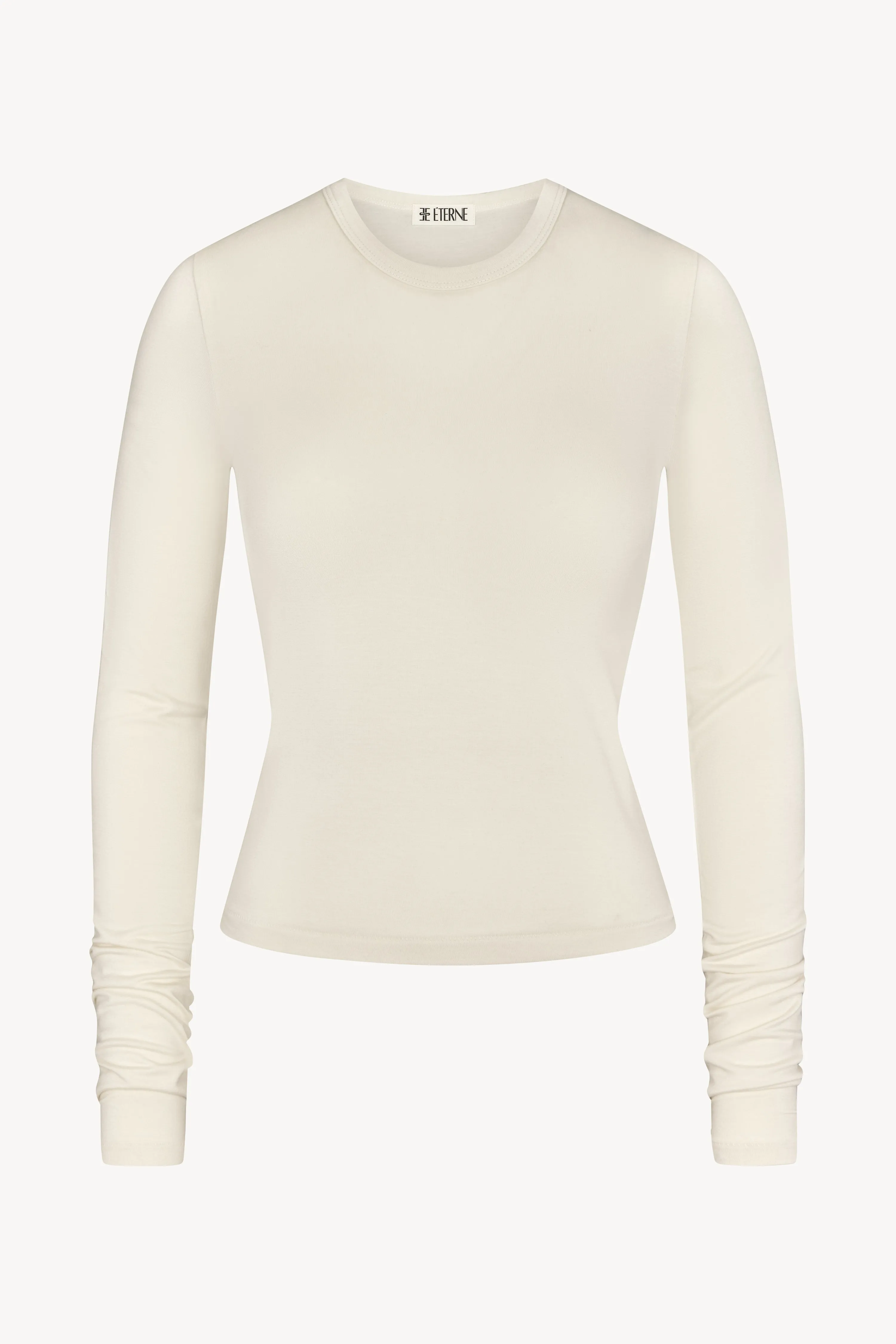 FITTED CREWNECK LONG SLEEVE T-SHIRT sold by Eterne