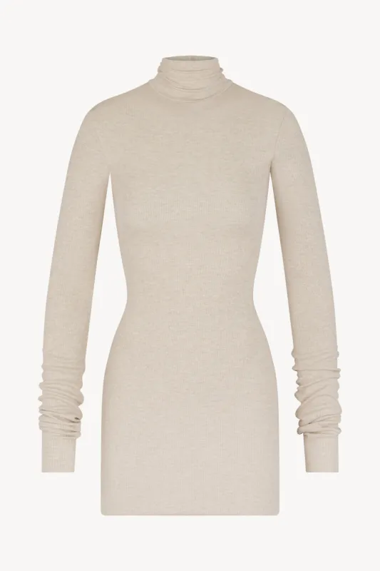 LONG SLEEVE TURTLENECK MINI DRESS sold by Eterne