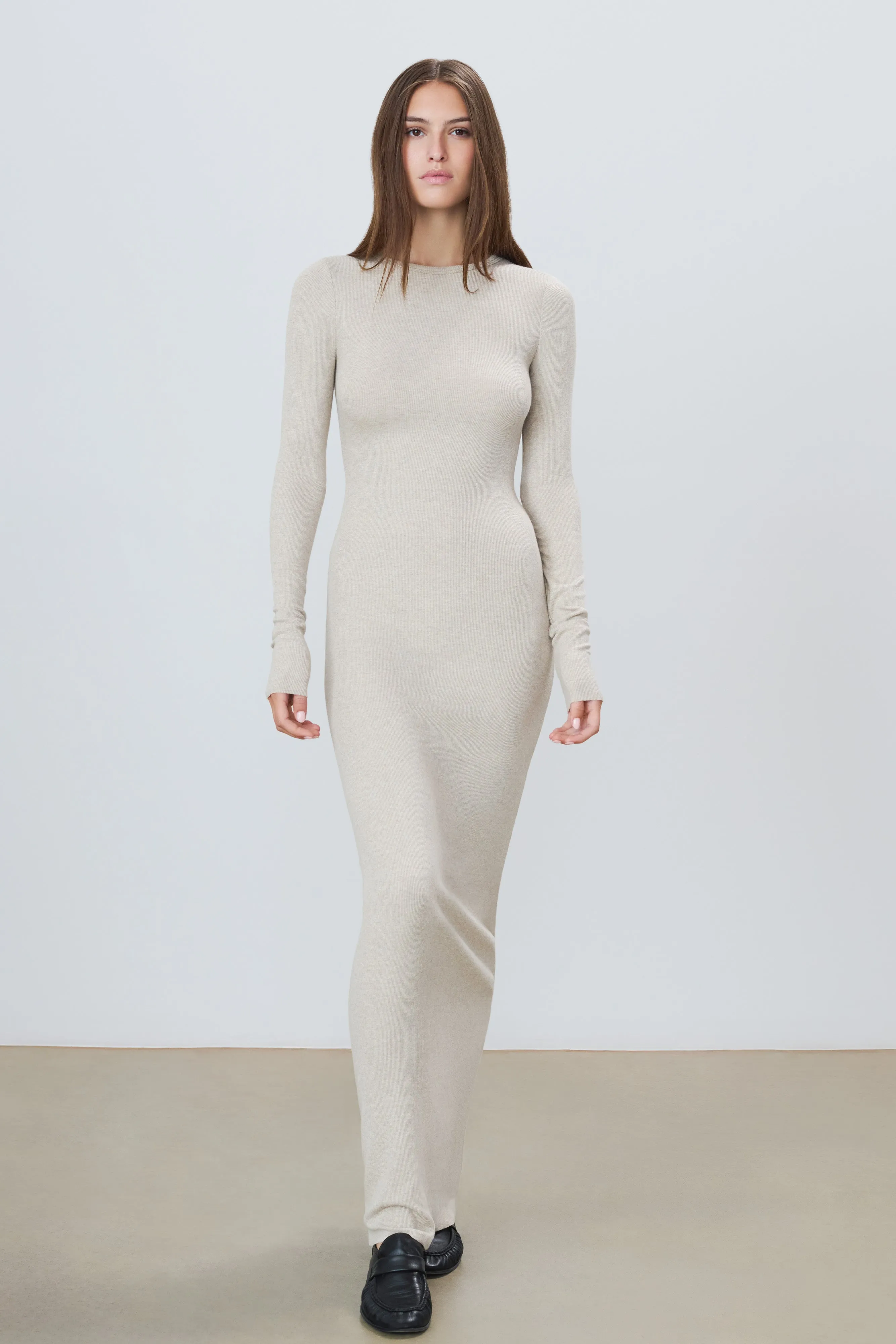 LONG SLEEVE CREWNECK MAXI DRESS sold by Eterne product image thumbnail 2