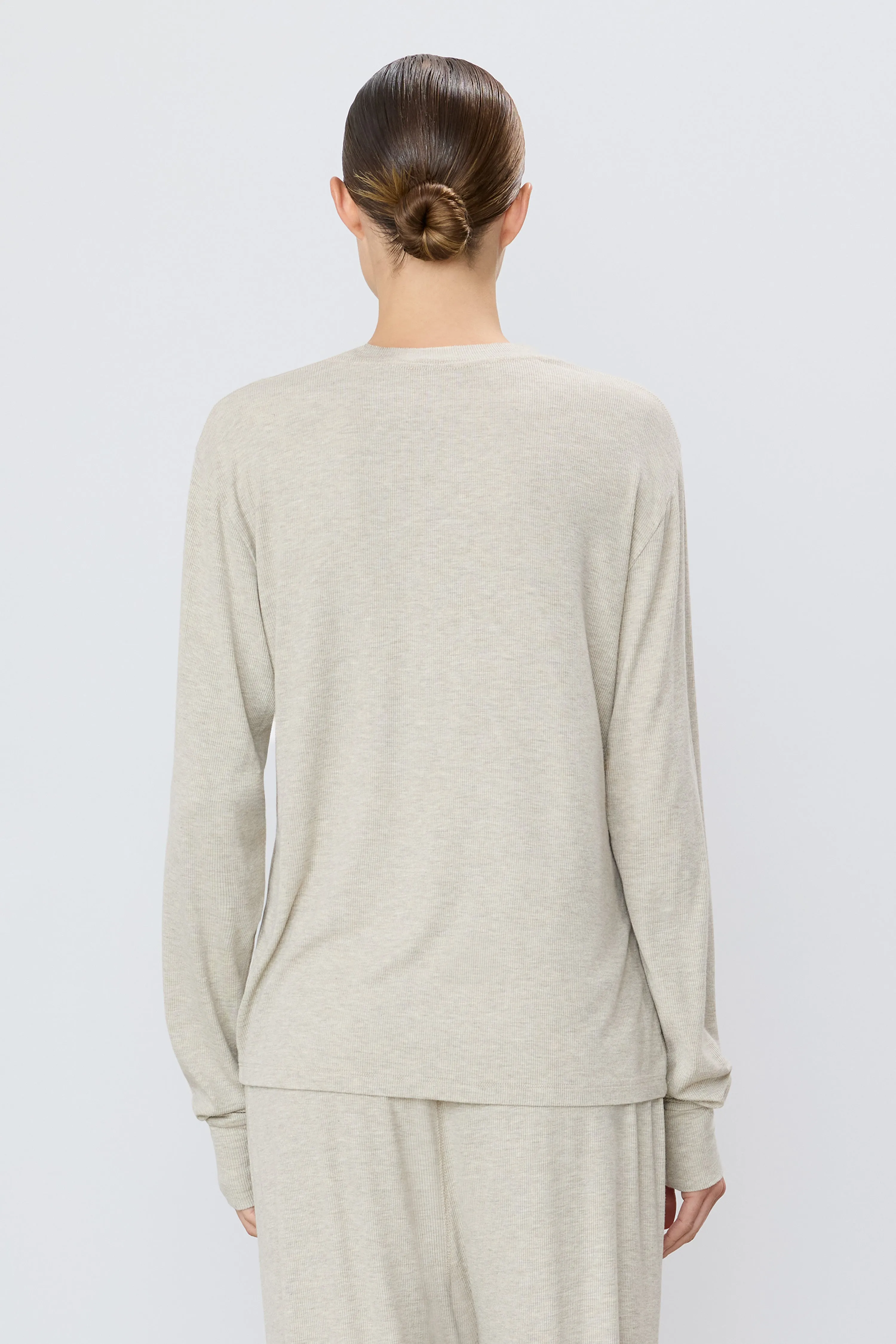 LONG SLEEVE BOYFRIEND T-SHIRT sold by Eterne product image thumbnail 4