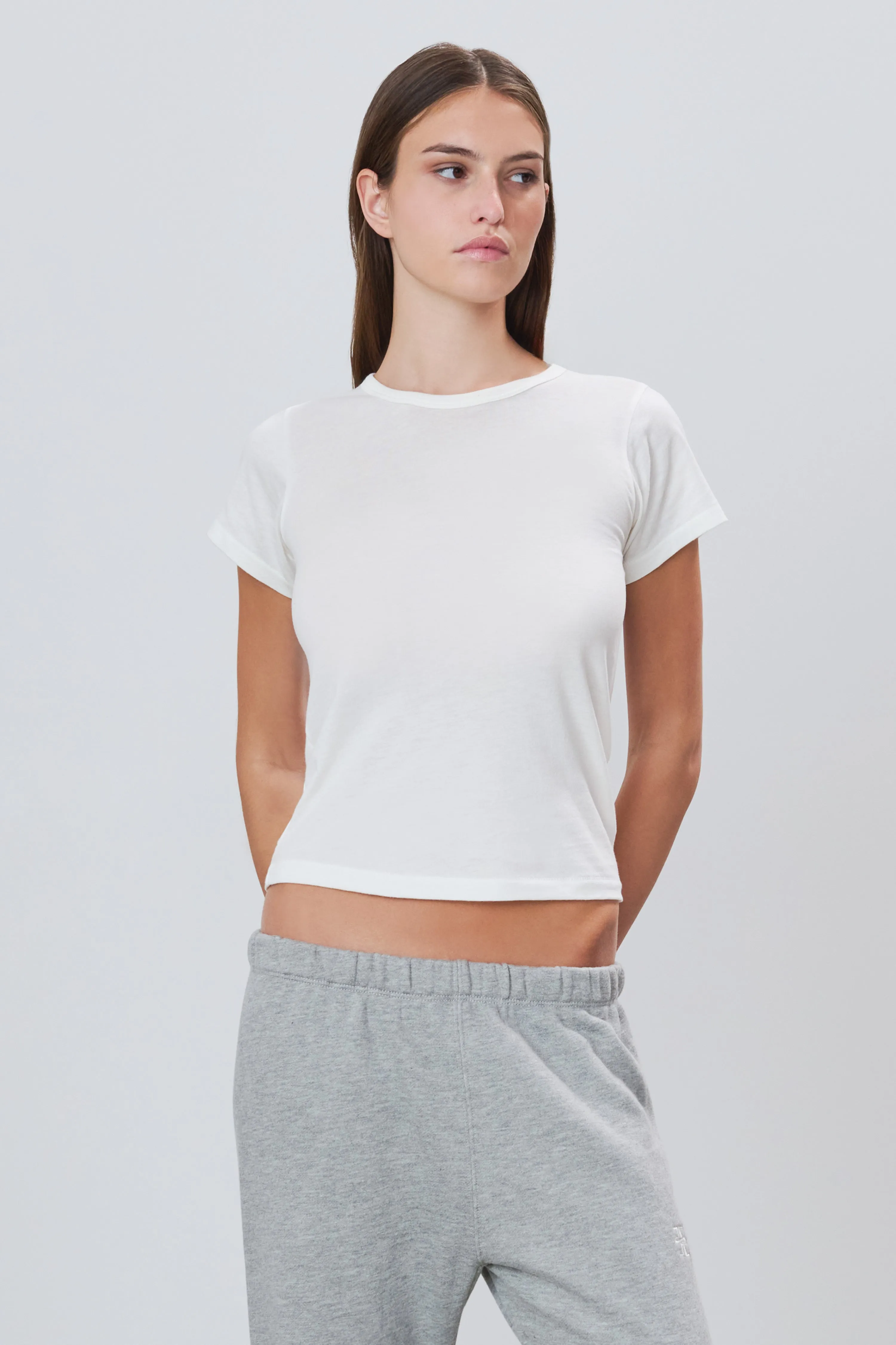 FITTED CREWNECK SHORT SLEEVE T-SHIRT sold by Eterne product image thumbnail 2
