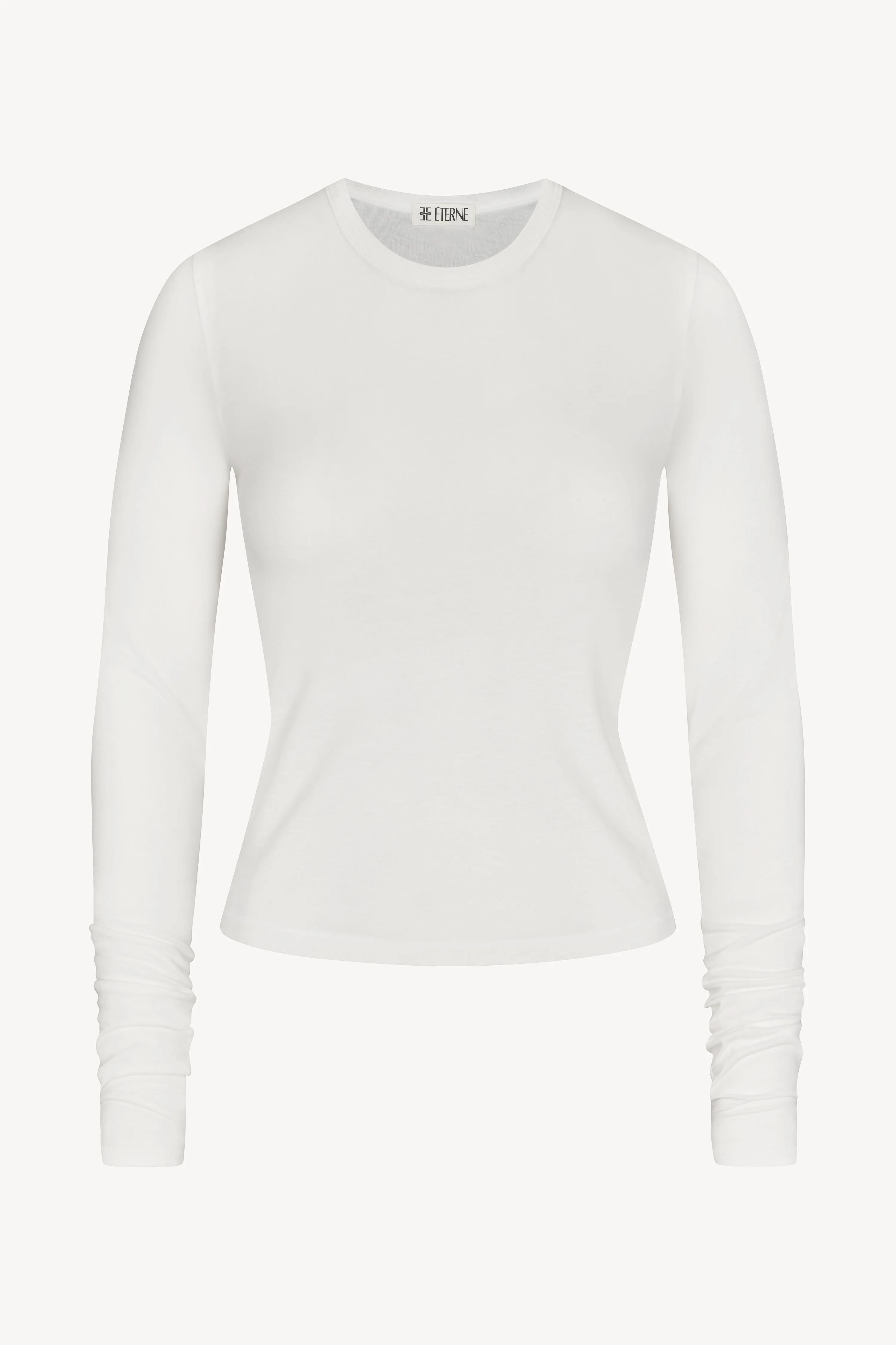 FITTED CREWNECK LONG SLEEVE T-SHIRT sold by Eterne