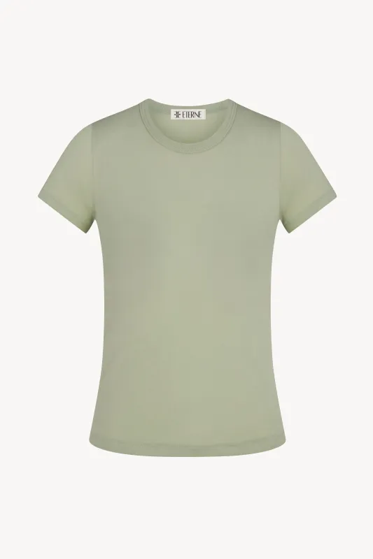 FITTED CREWNECK SHORT SLEEVE T-SHIRT sold by Eterne