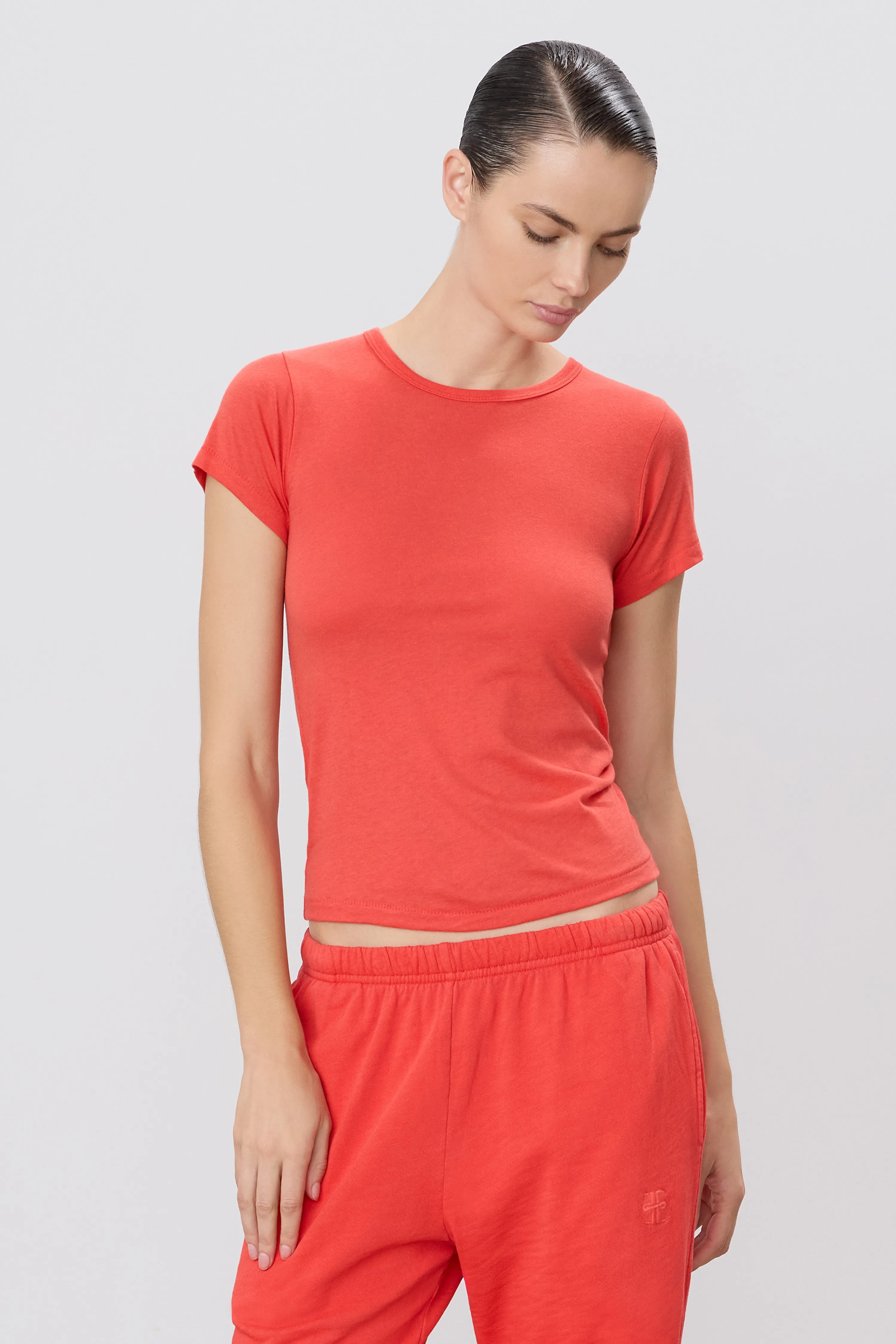 FITTED CREWNECK SHORT SLEEVE T-SHIRT sold by Eterne product image thumbnail 2