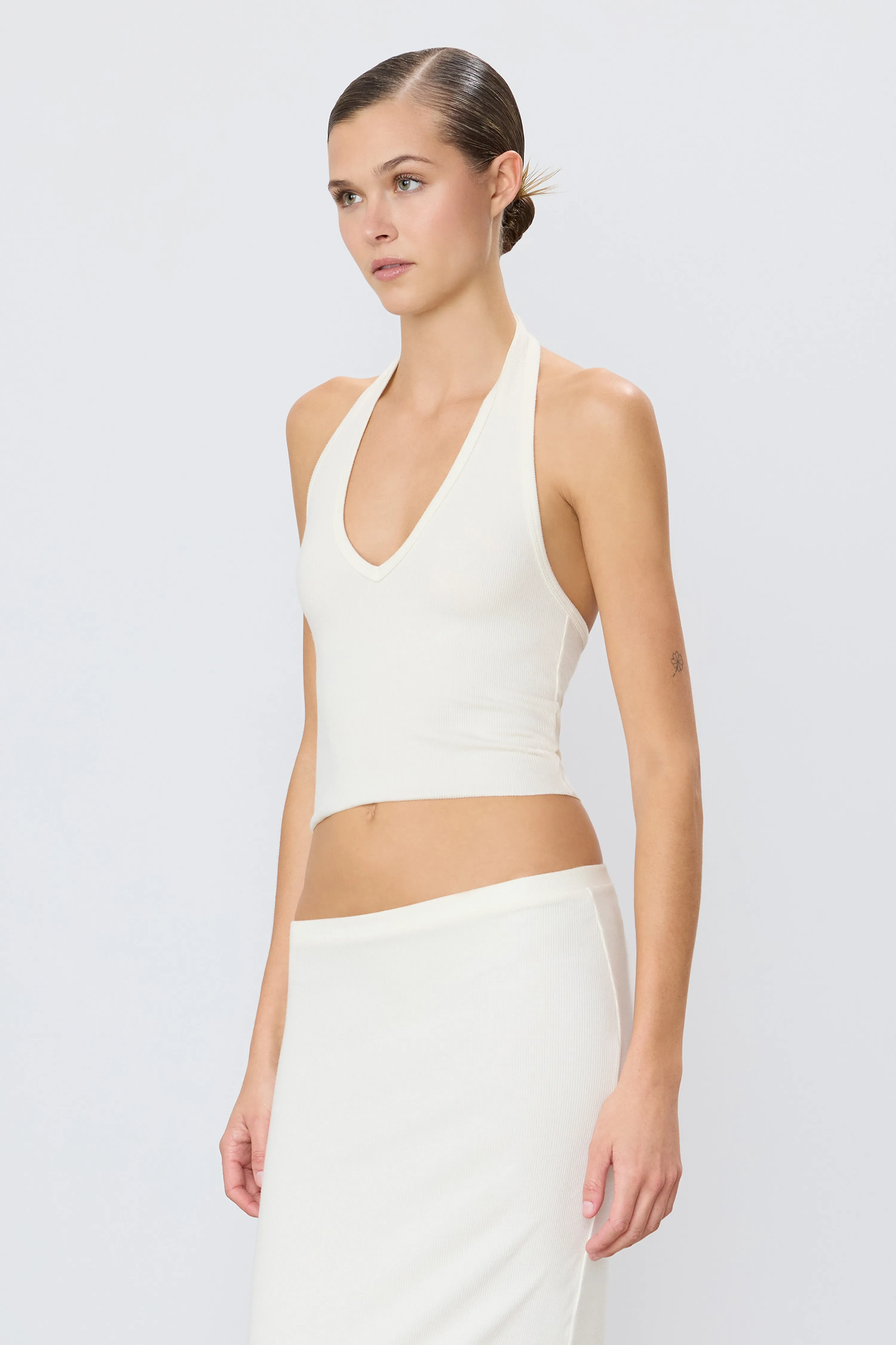 CROPPED HALTER TOP sold by Eterne product image thumbnail 3