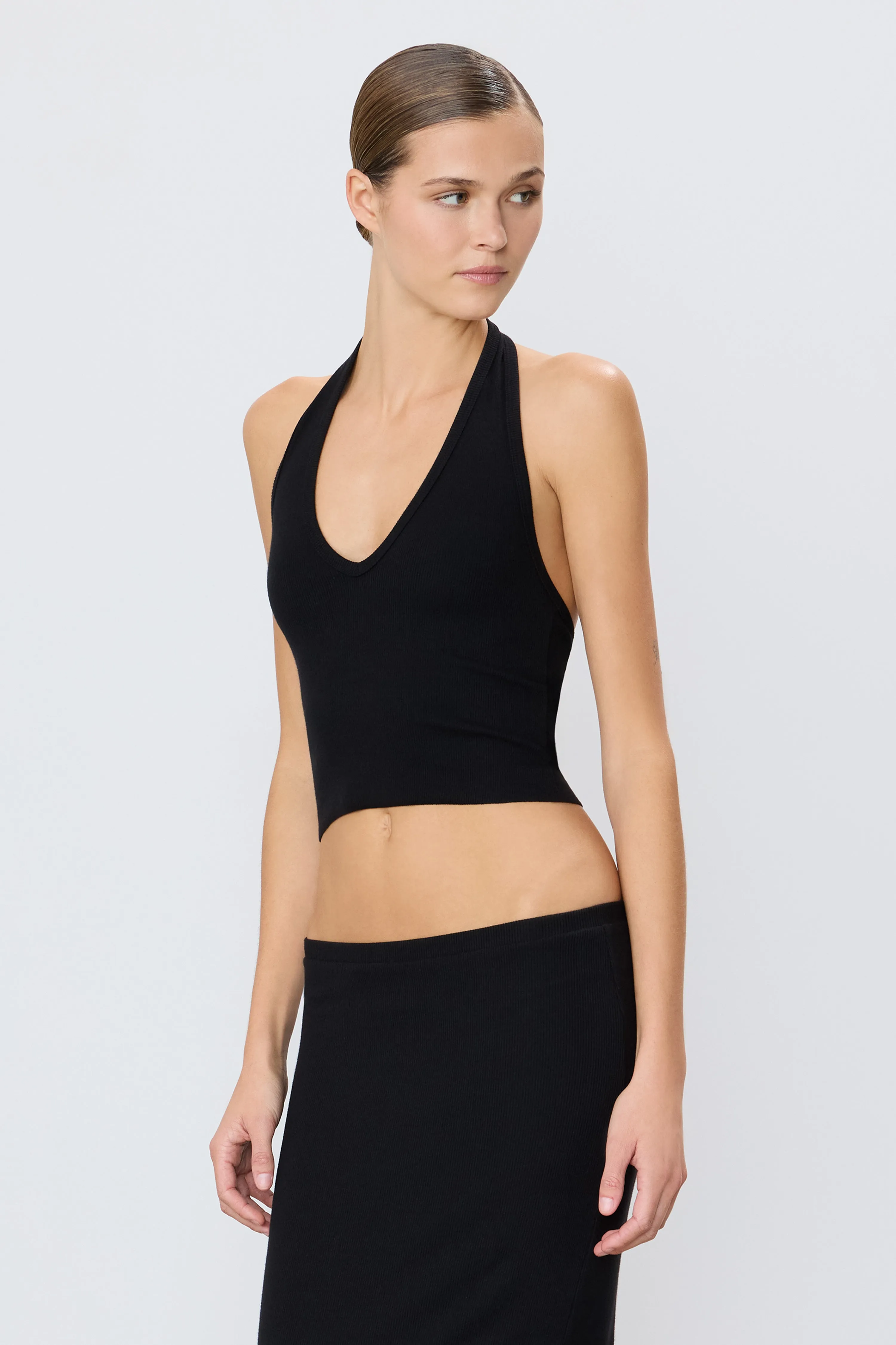 CROPPED HALTER TOP sold by Eterne product image thumbnail 3