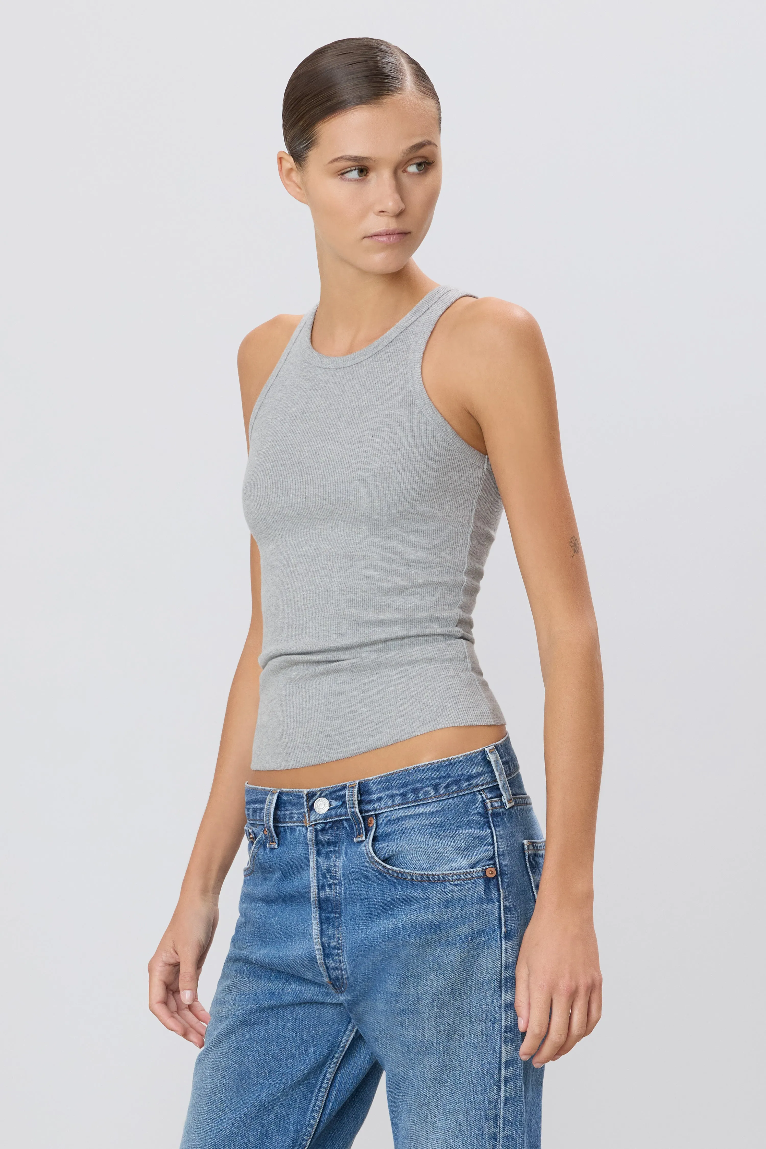HIGH NECK FITTED TANK sold by Eterne product image thumbnail 3