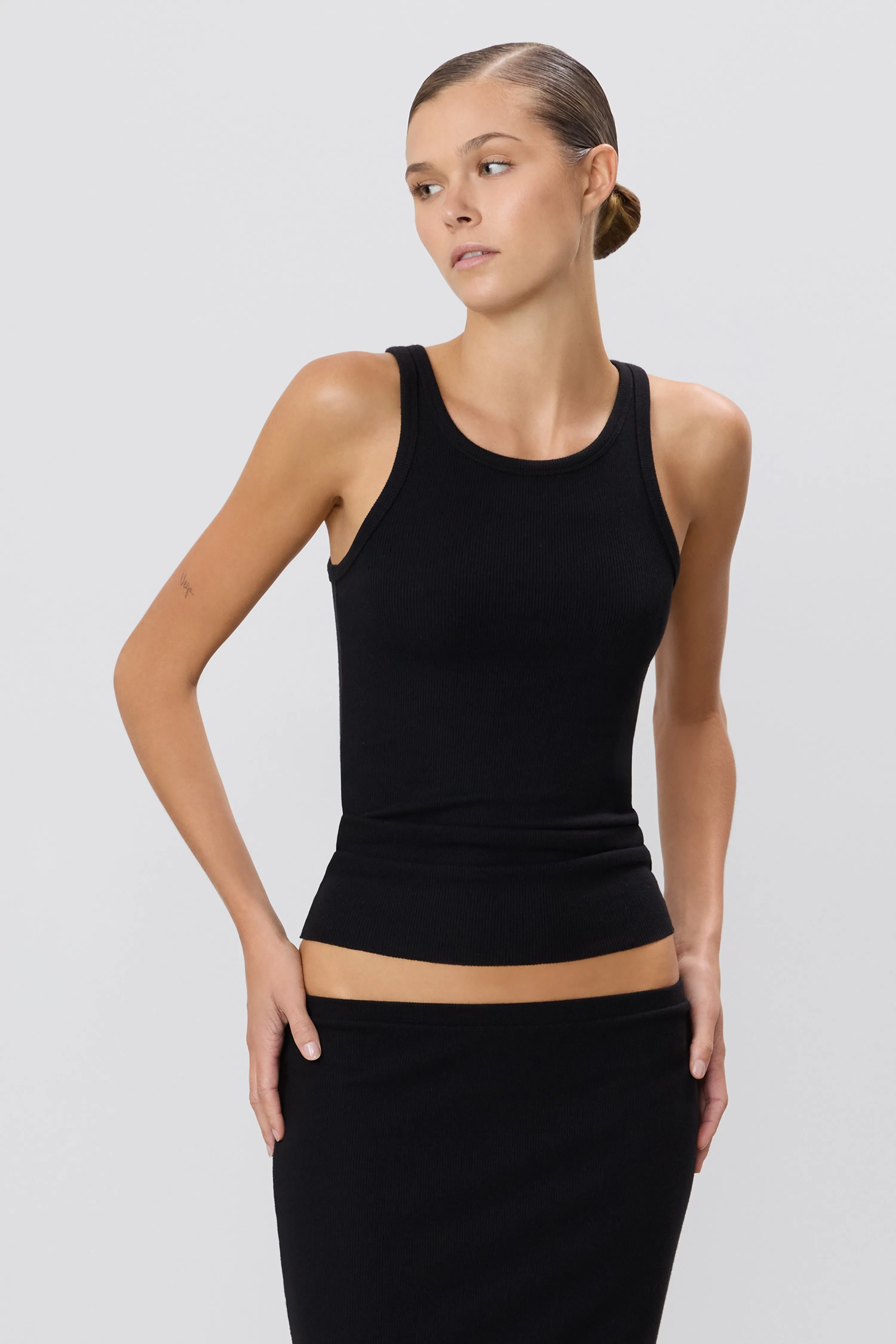 HIGH NECK FITTED TANK sold by Eterne product image thumbnail 2