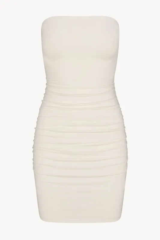 RUCHED TUBE MINI DRESS sold by Eterne