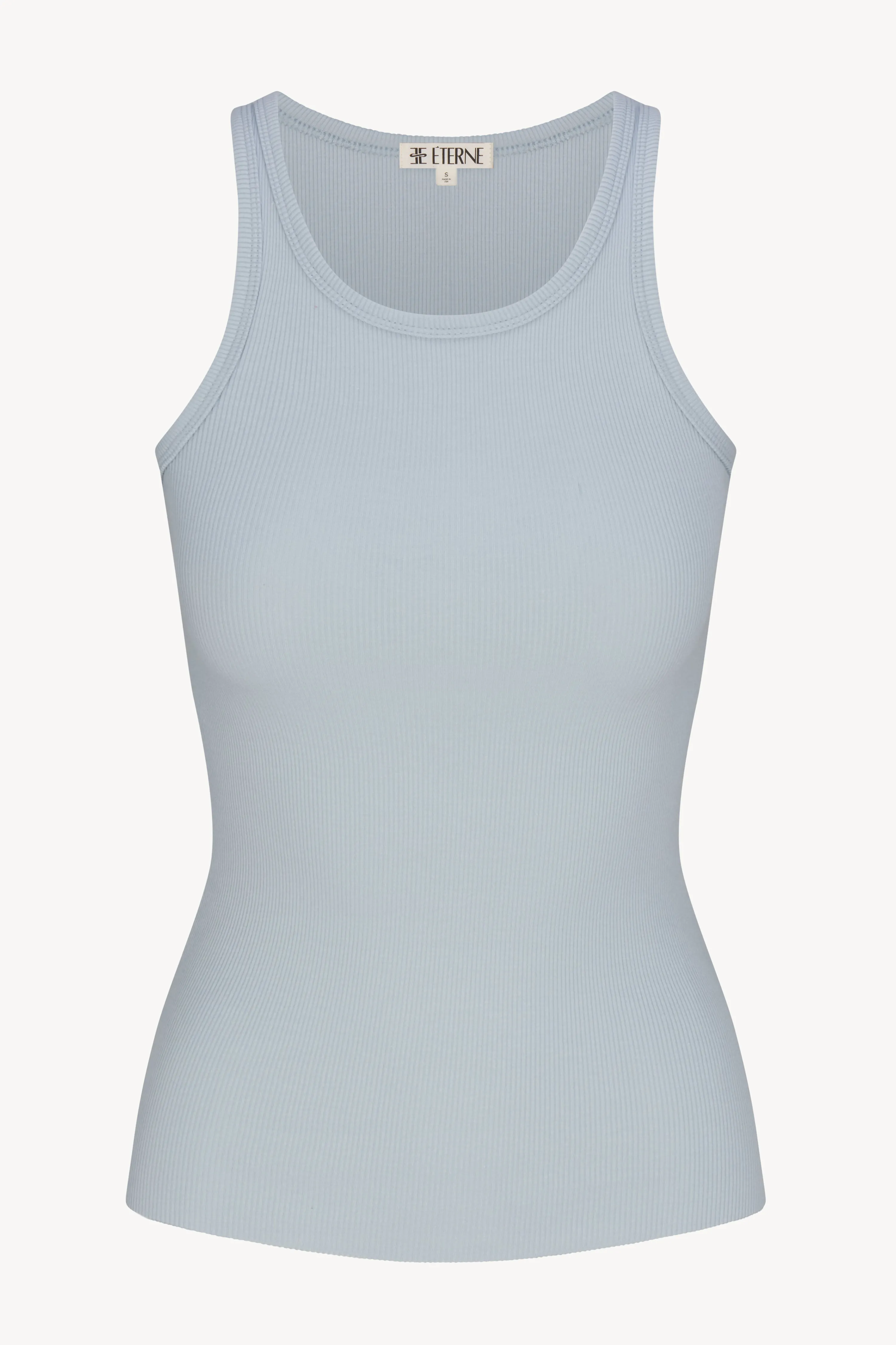 HIGH NECK FITTED TANK sold by Eterne
