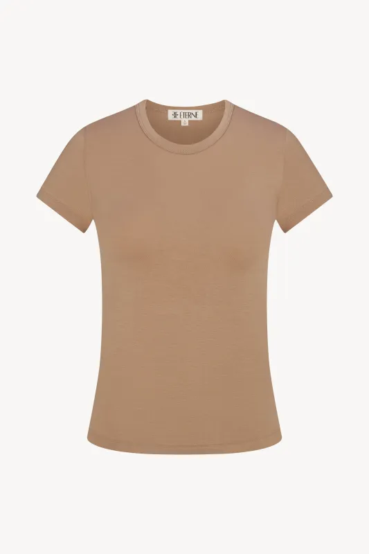 FITTED CREWNECK SHORT SLEEVE T-SHIRT sold by Eterne