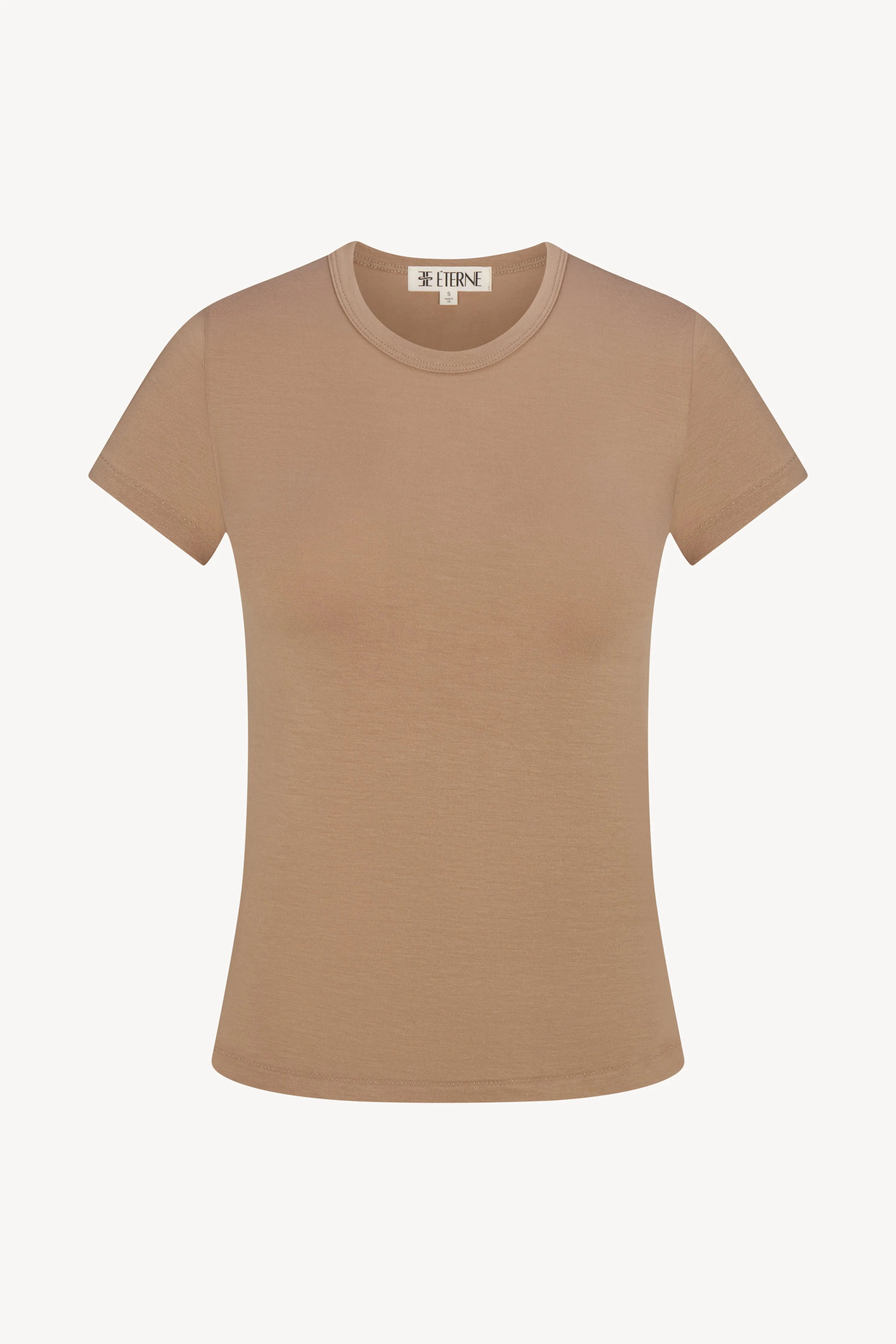 FITTED CREWNECK SHORT SLEEVE T-SHIRT sold by Eterne