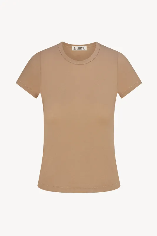 FITTED CREWNECK SHORT SLEEVE T-SHIRT sold by Eterne