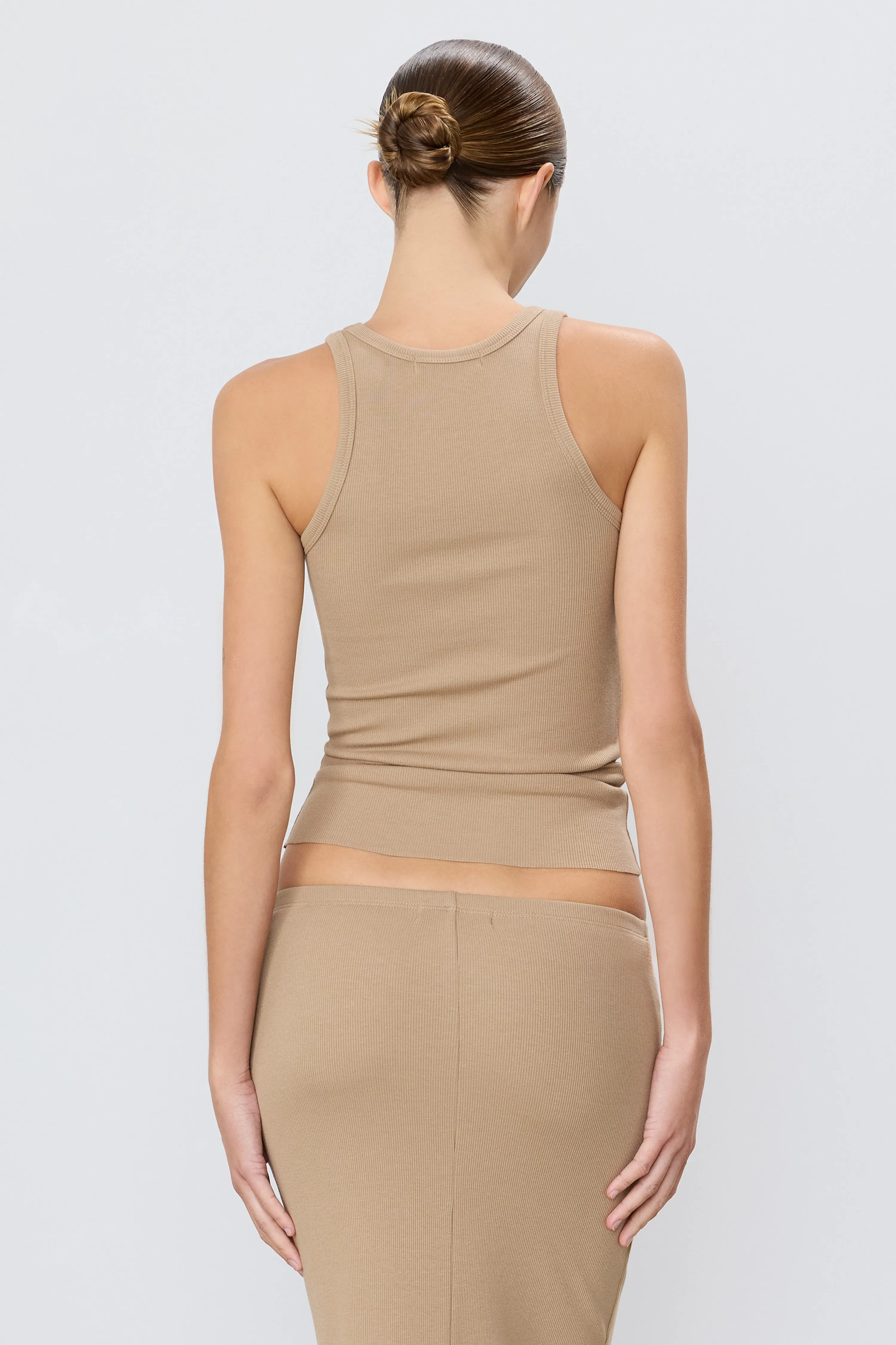 HIGH NECK FITTED TANK sold by Eterne product image thumbnail 4
