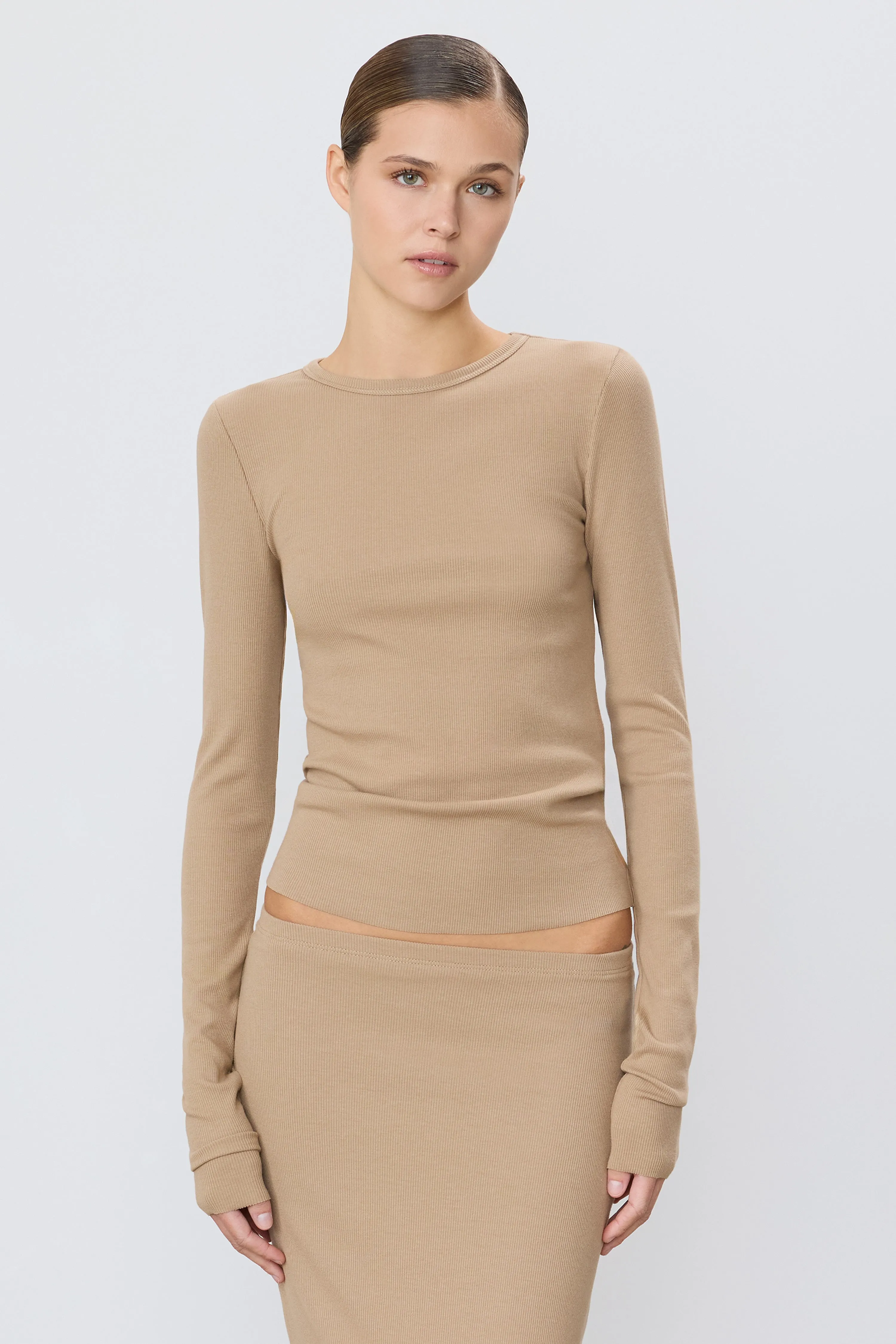 LONG SLEEVE FITTED TOP sold by Eterne product image thumbnail 2