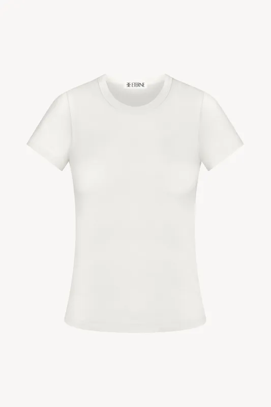 FITTED CREWNECK SHORT SLEEVE T-SHIRT sold by Eterne