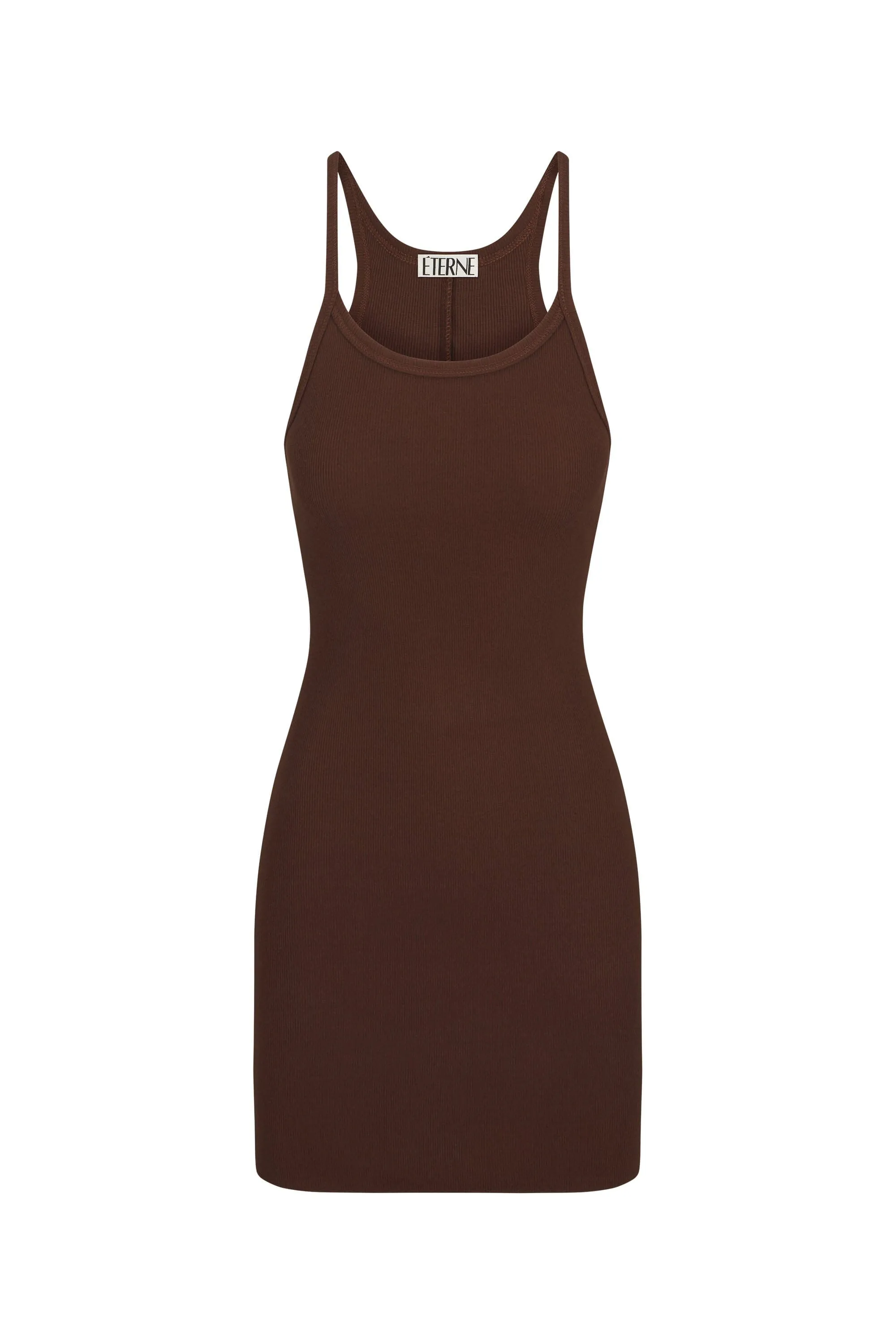 Tank Mini Dress Chocolate sold by Eterne product image thumbnail 4