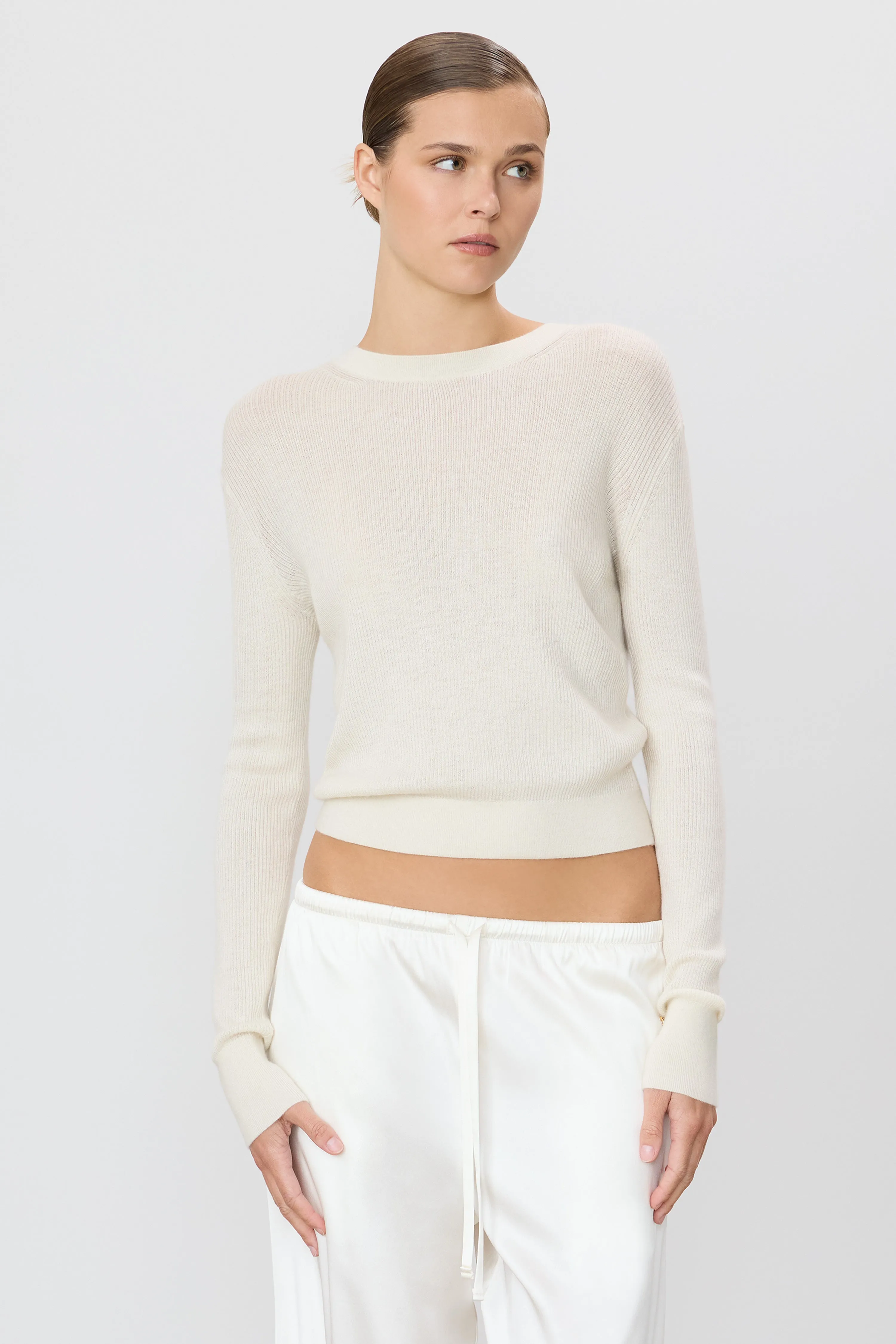RIB STITCH CLARK SWEATER sold by Eterne product image thumbnail 2