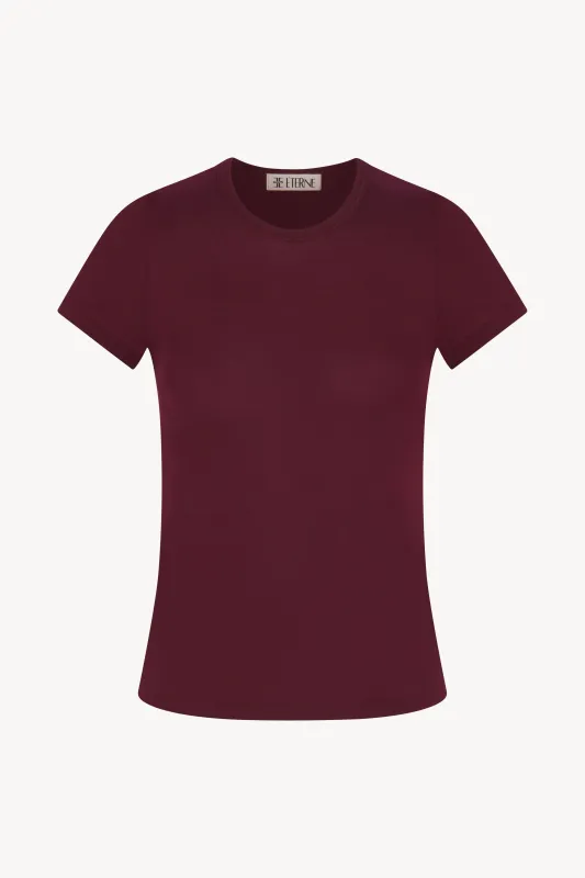 FITTED CREWNECK SHORT SLEEVE T-SHIRT sold by Eterne