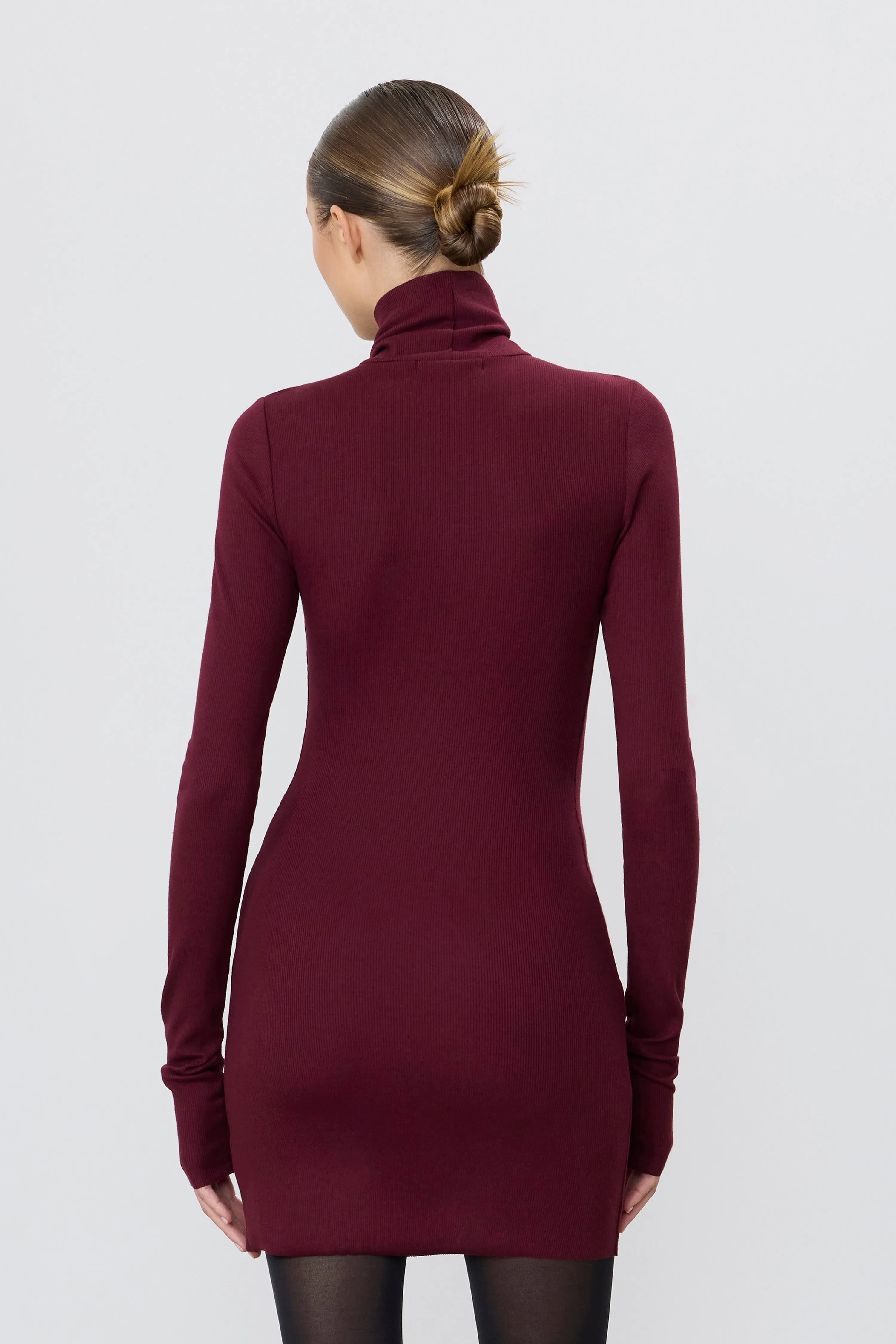 LONG SLEEVE TURTLENECK MINI DRESS sold by Eterne product image thumbnail 4