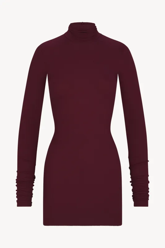 LONG SLEEVE TURTLENECK MINI DRESS sold by Eterne