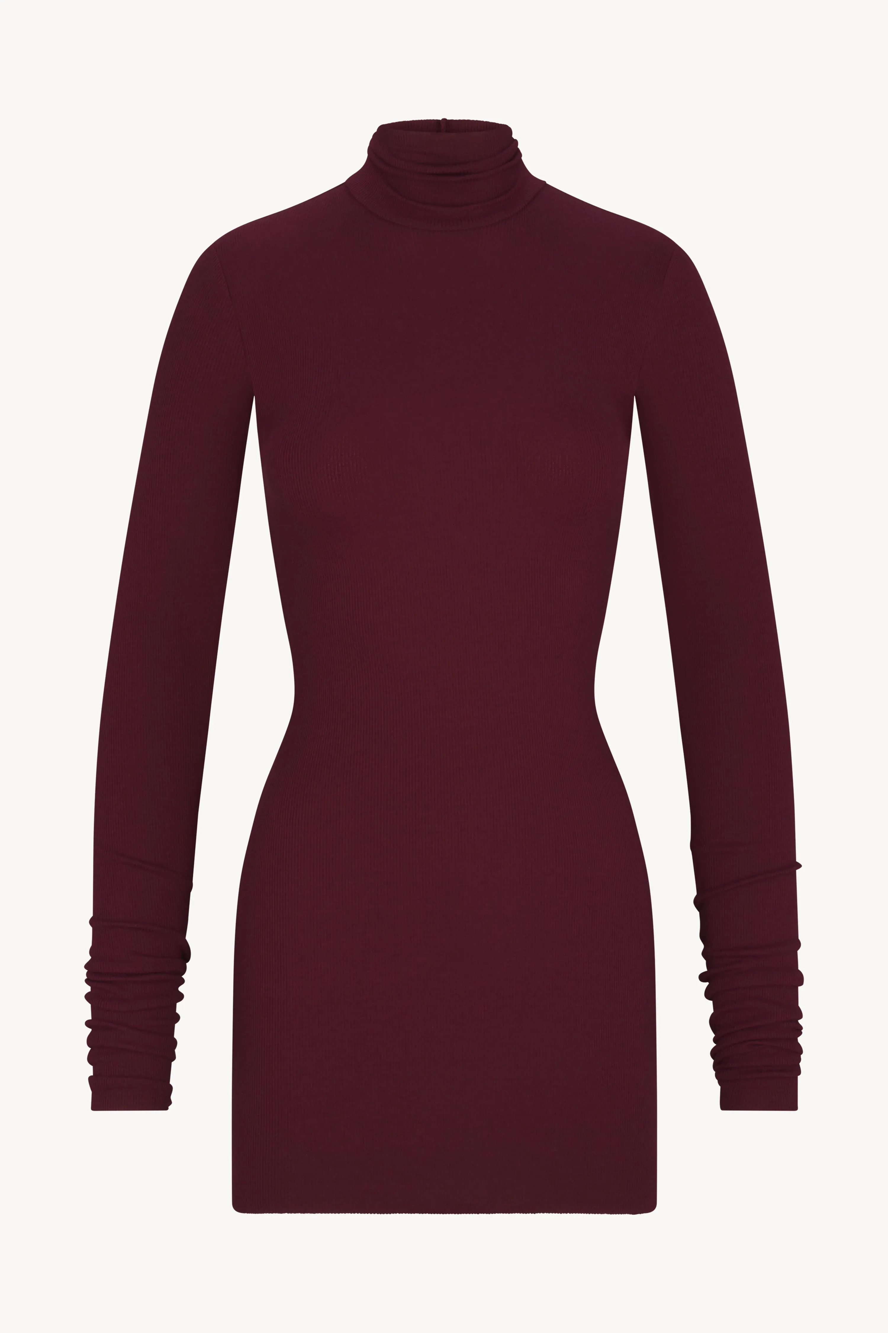 LONG SLEEVE TURTLENECK MINI DRESS sold by Eterne