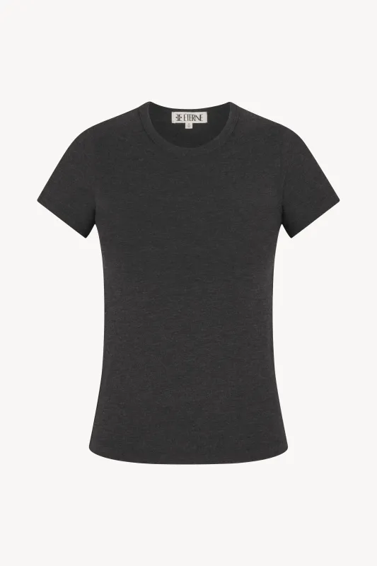 FITTED CREWNECK SHORT SLEEVE T-SHIRT sold by Eterne