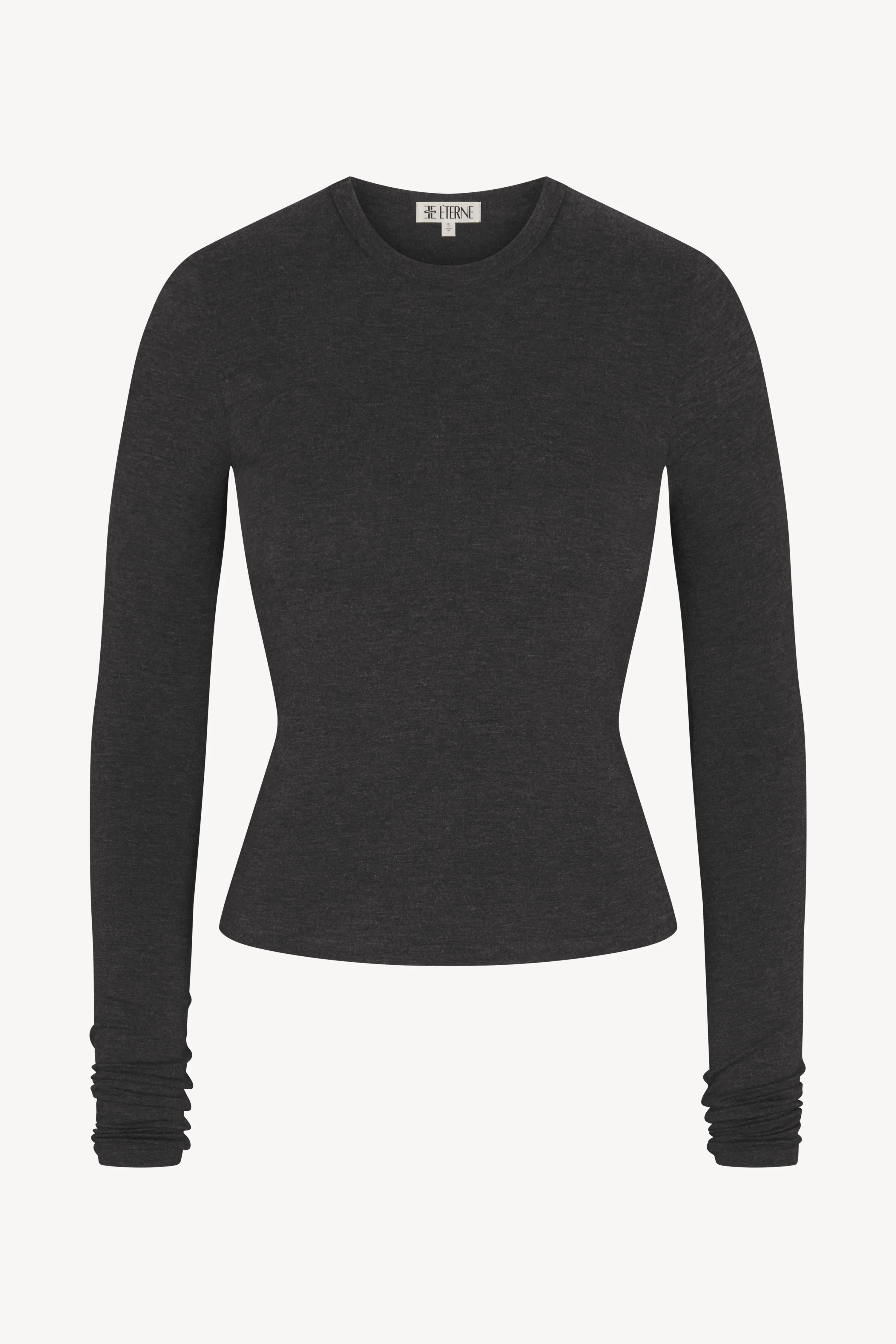 FITTED CREWNECK LONG SLEEVE T-SHIRT sold by Eterne