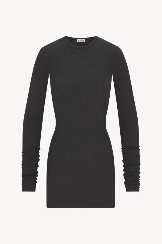 LONG SLEEVE CREWNECK MINI DRESS sold by Eterne