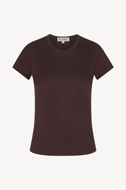 FITTED CREWNECK SHORT SLEEVE T-SHIRT sold by Eterne