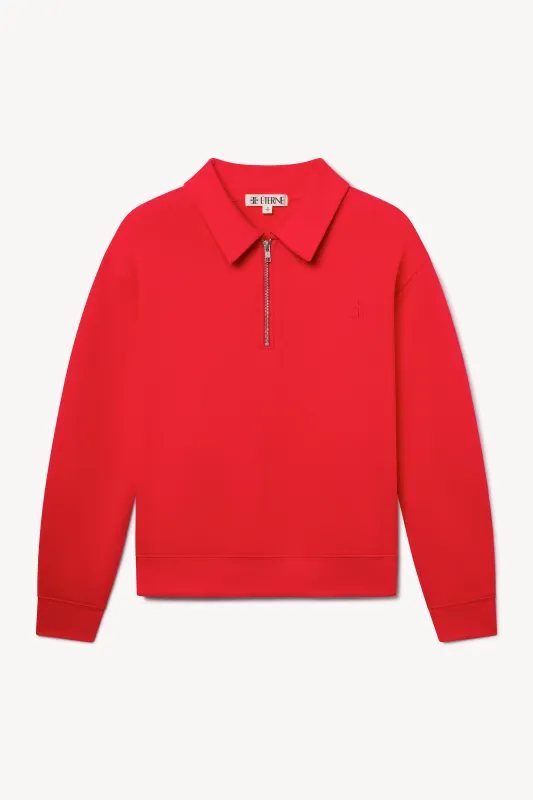 ZIP-UP POLO SWEATSHIRT sold by Eterne