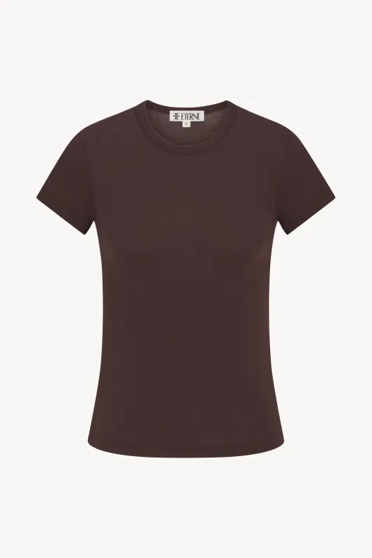 FITTED CREWNECK SHORT SLEEVE T-SHIRT sold by Eterne