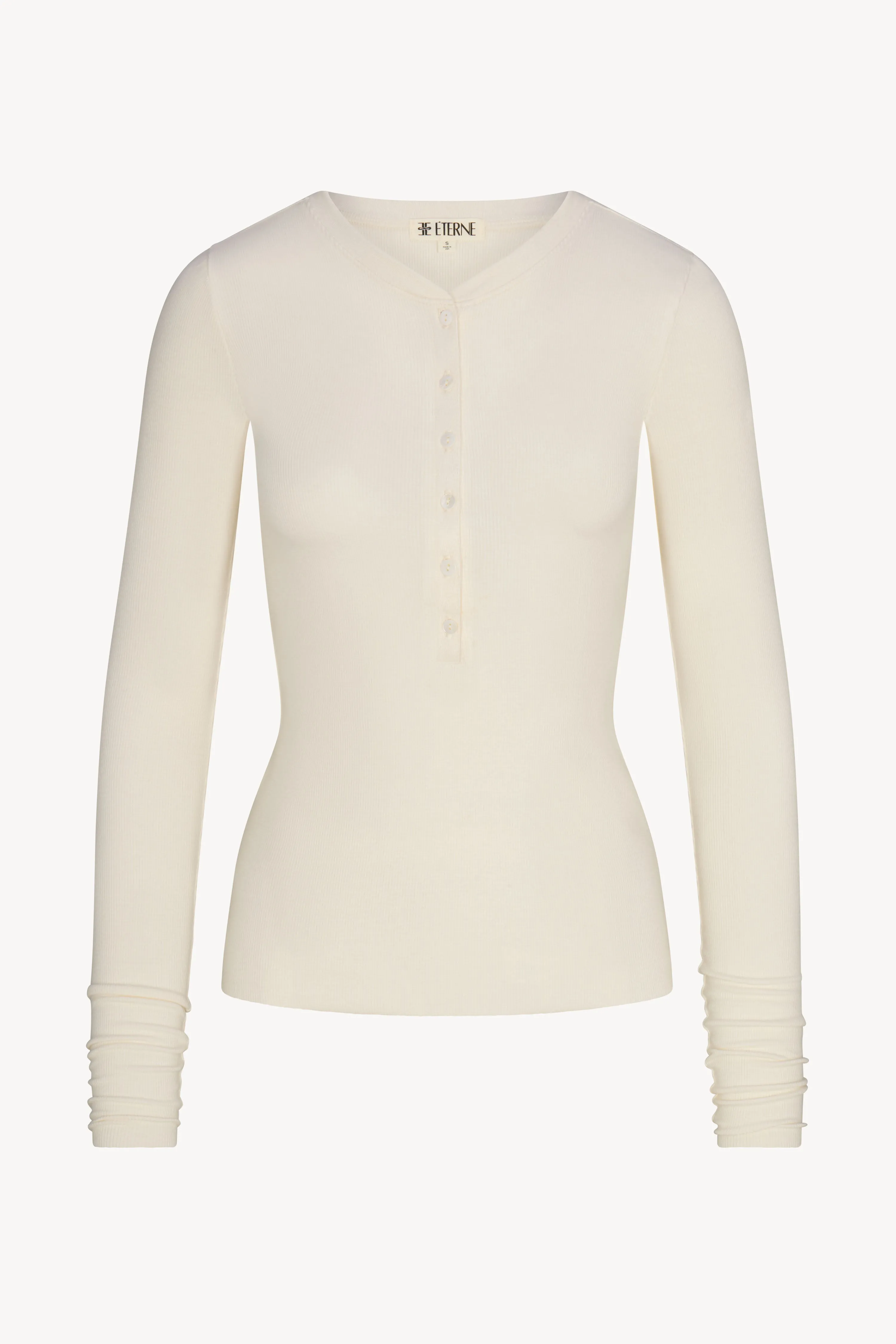 LONG SLEEVE HENLEY sold by Eterne