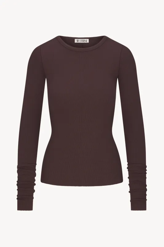 LONG SLEEVE FITTED TOP sold by Eterne