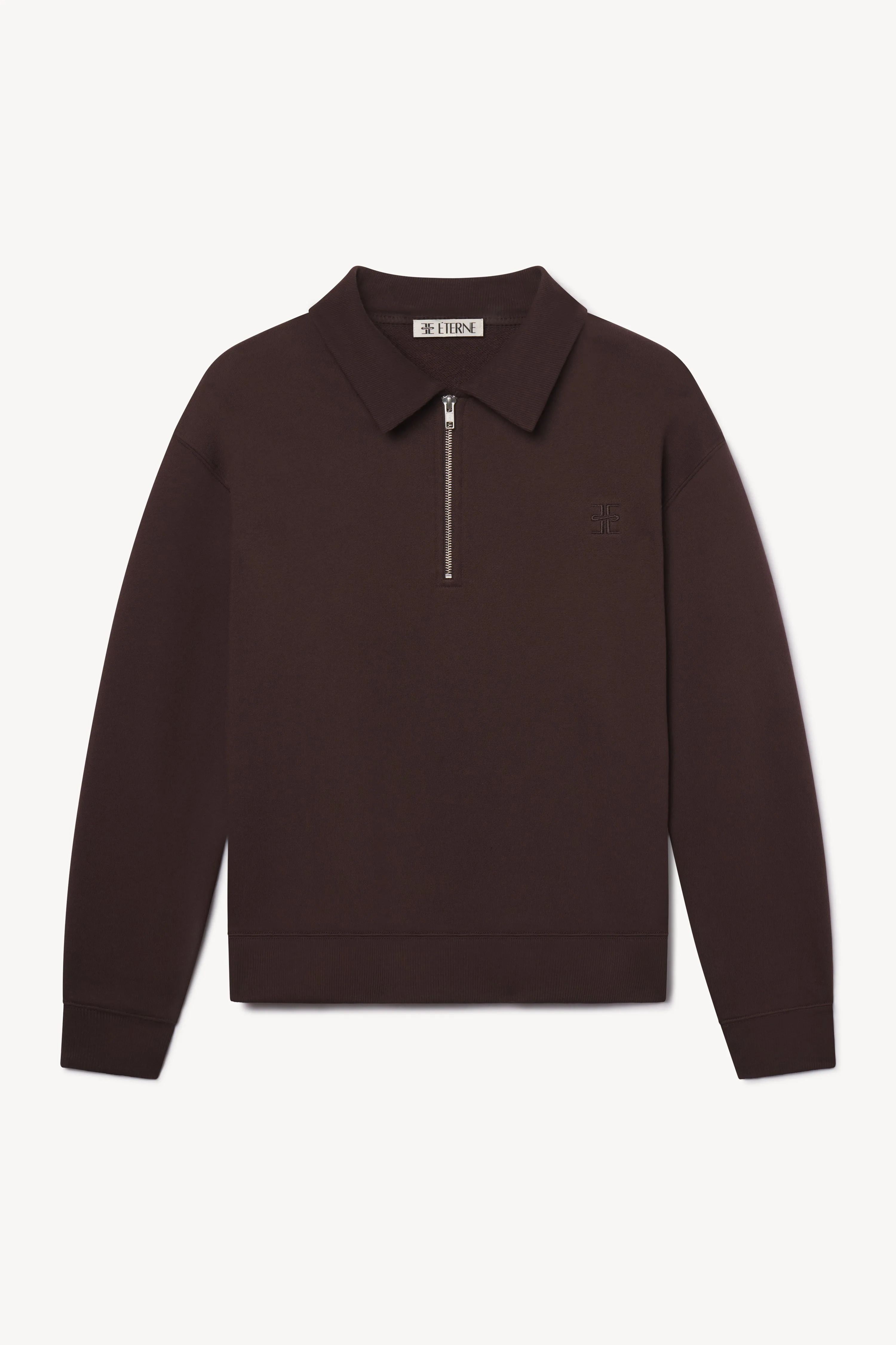 ZIP-UP POLO SWEATSHIRT sold by Eterne