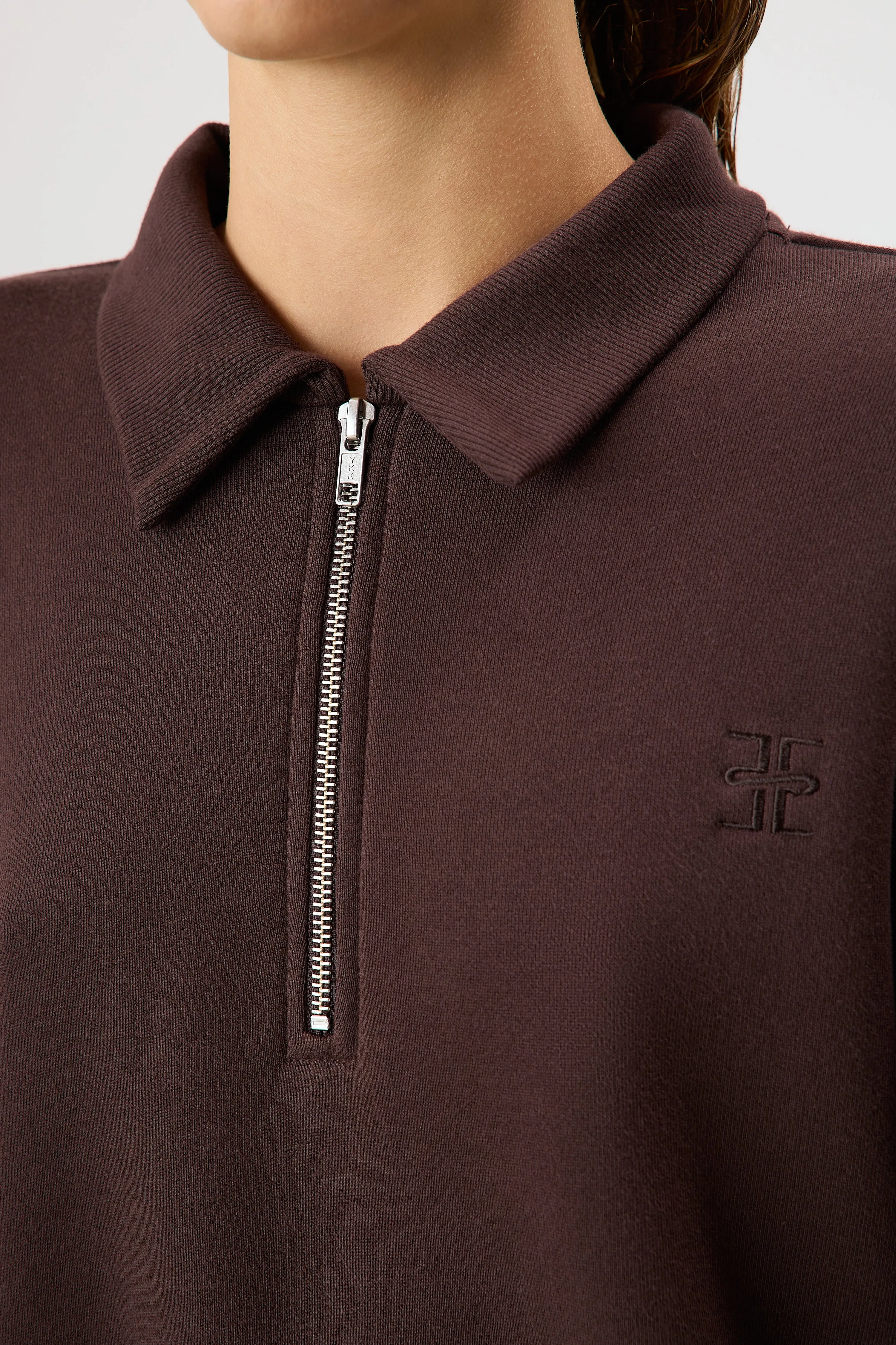 ZIP-UP POLO SWEATSHIRT sold by Eterne product image thumbnail 5