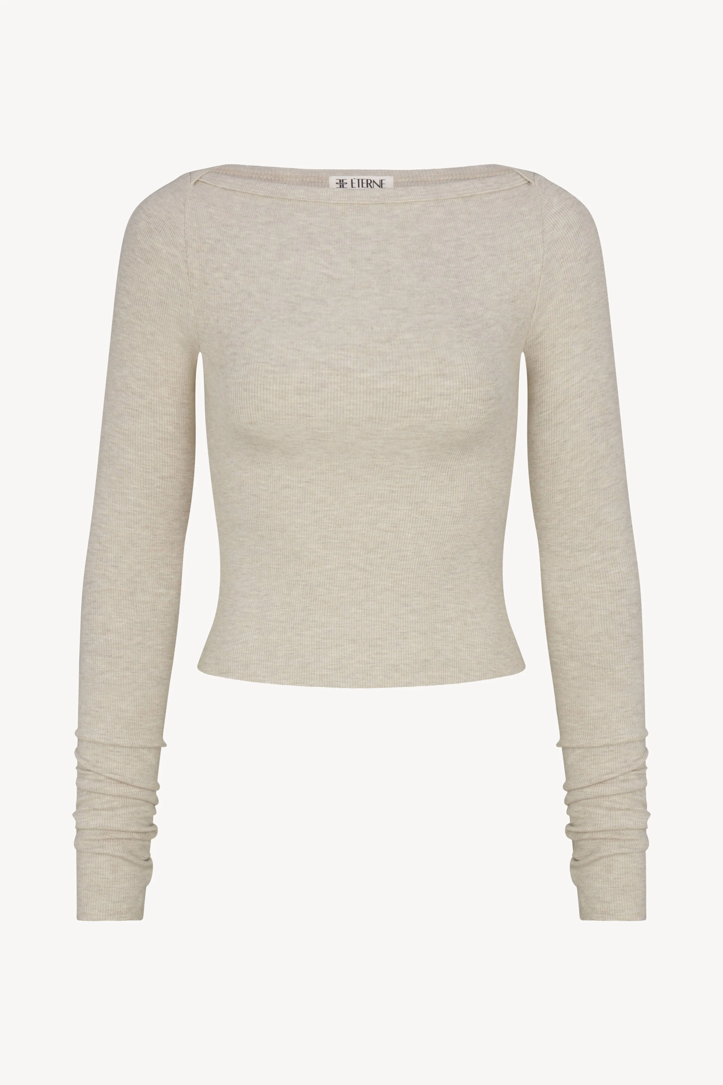 LONG SLEEVE BOATNECK TOP sold by Eterne