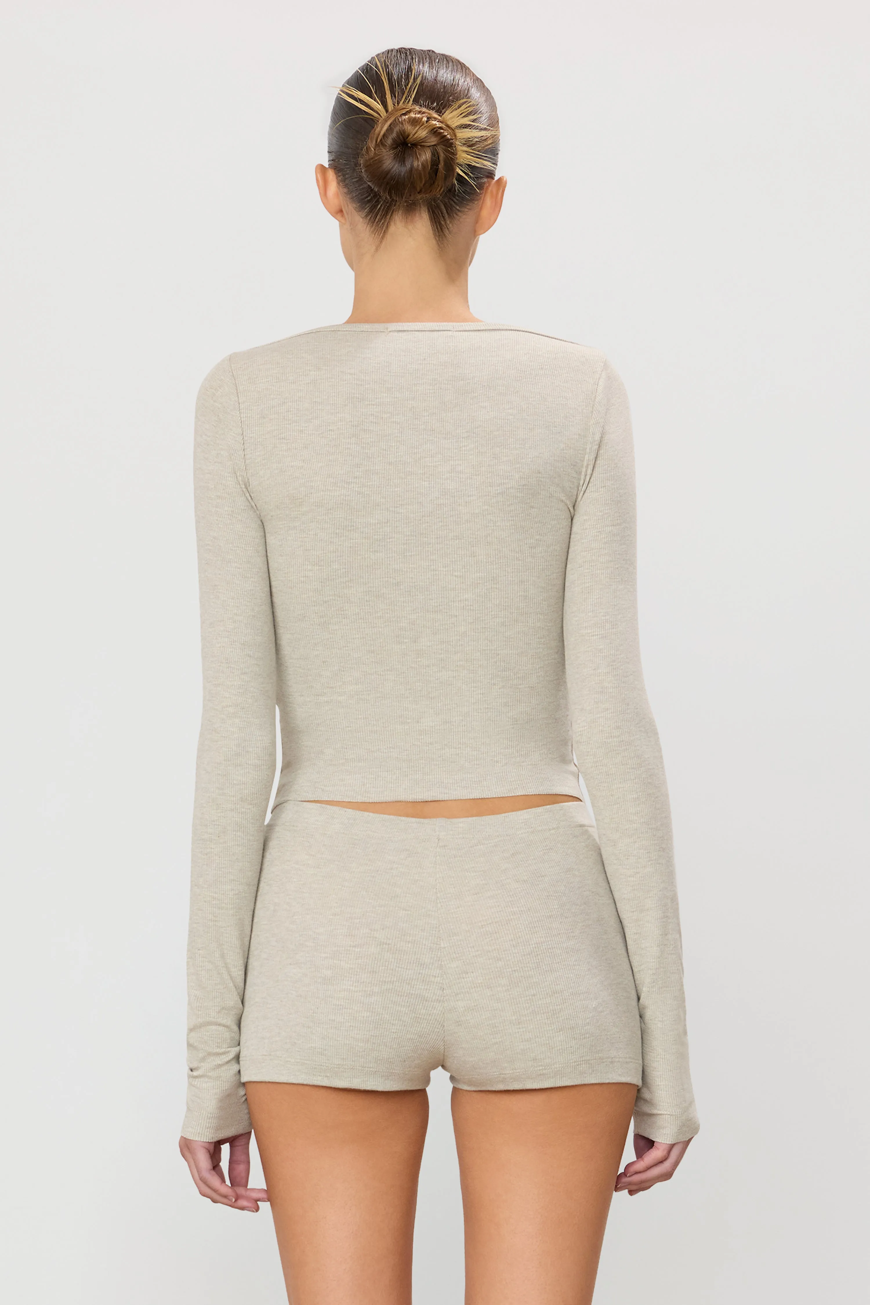 LONG SLEEVE BOATNECK TOP sold by Eterne product image thumbnail 4