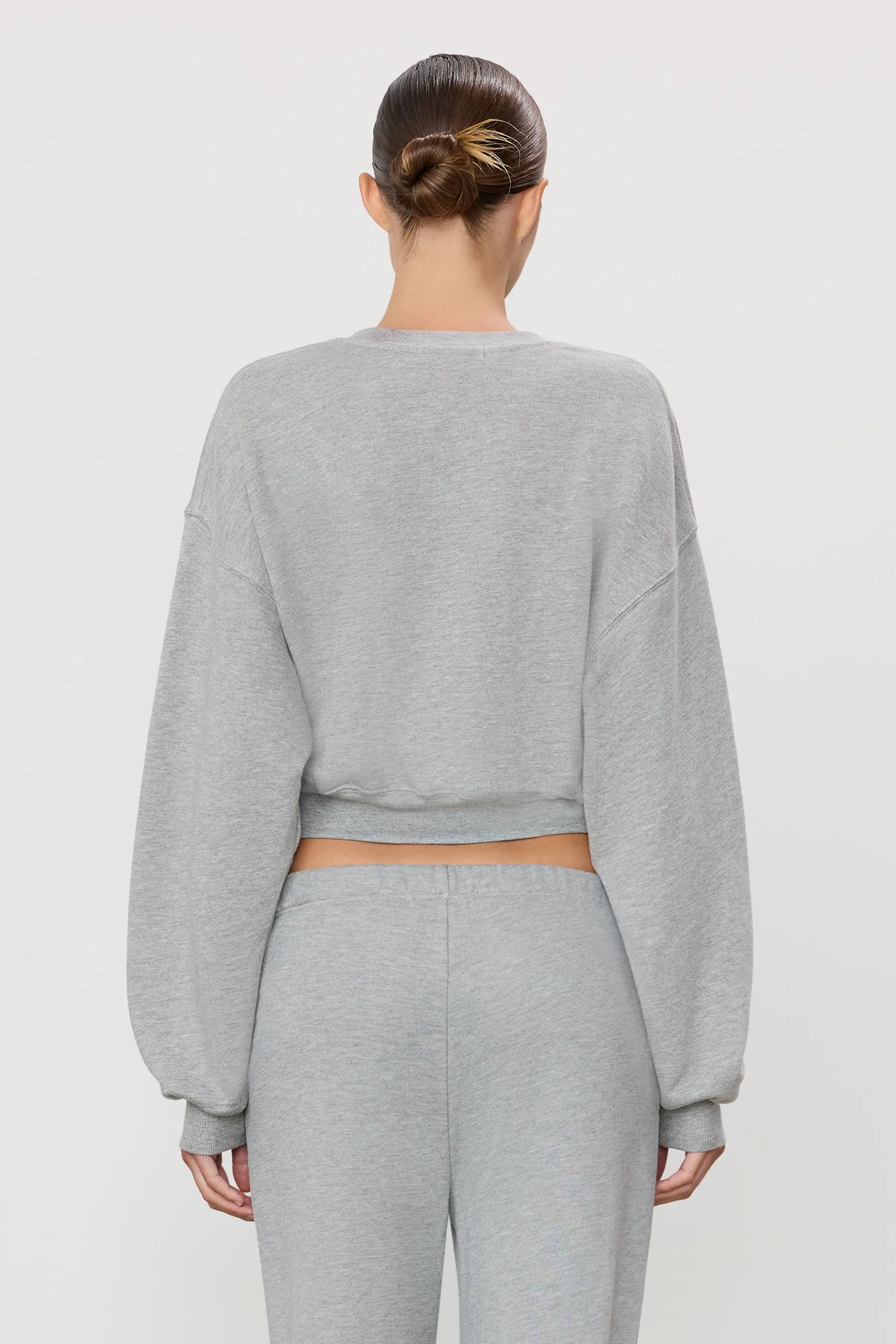 CROPPED CREWNECK SWEATSHIRT sold by Eterne product image thumbnail 4
