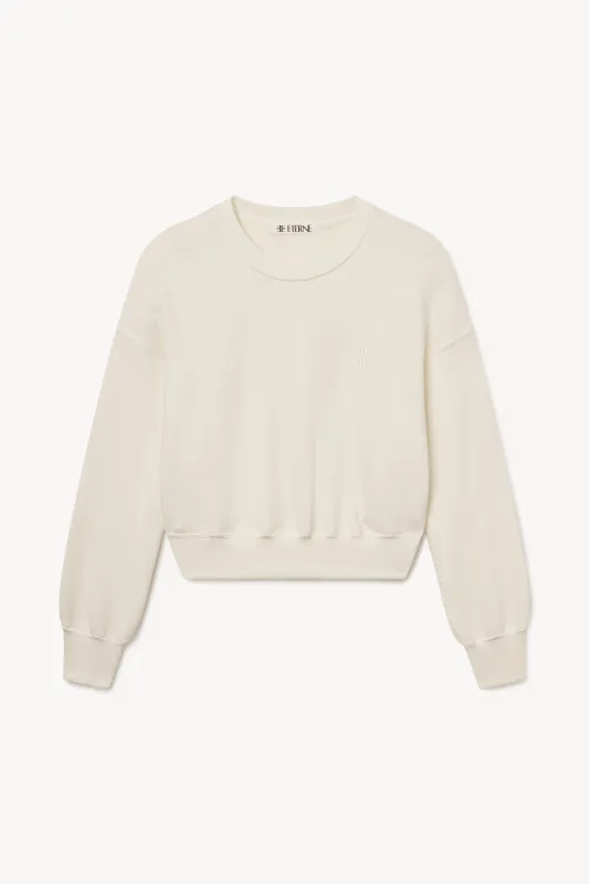 CROPPED CREWNECK SWEATSHIRT sold by Eterne