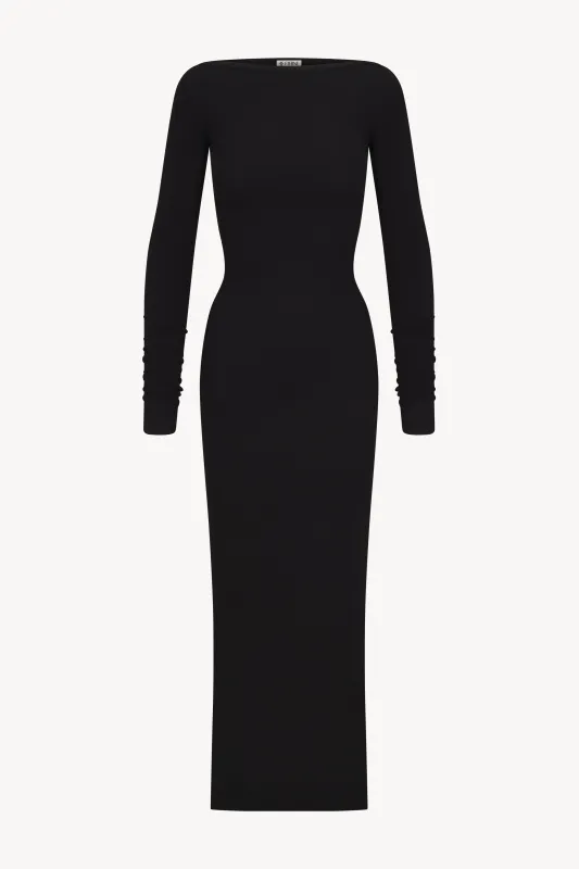 LONG SLEEVE BOATNECK MAXI DRESS sold by Eterne