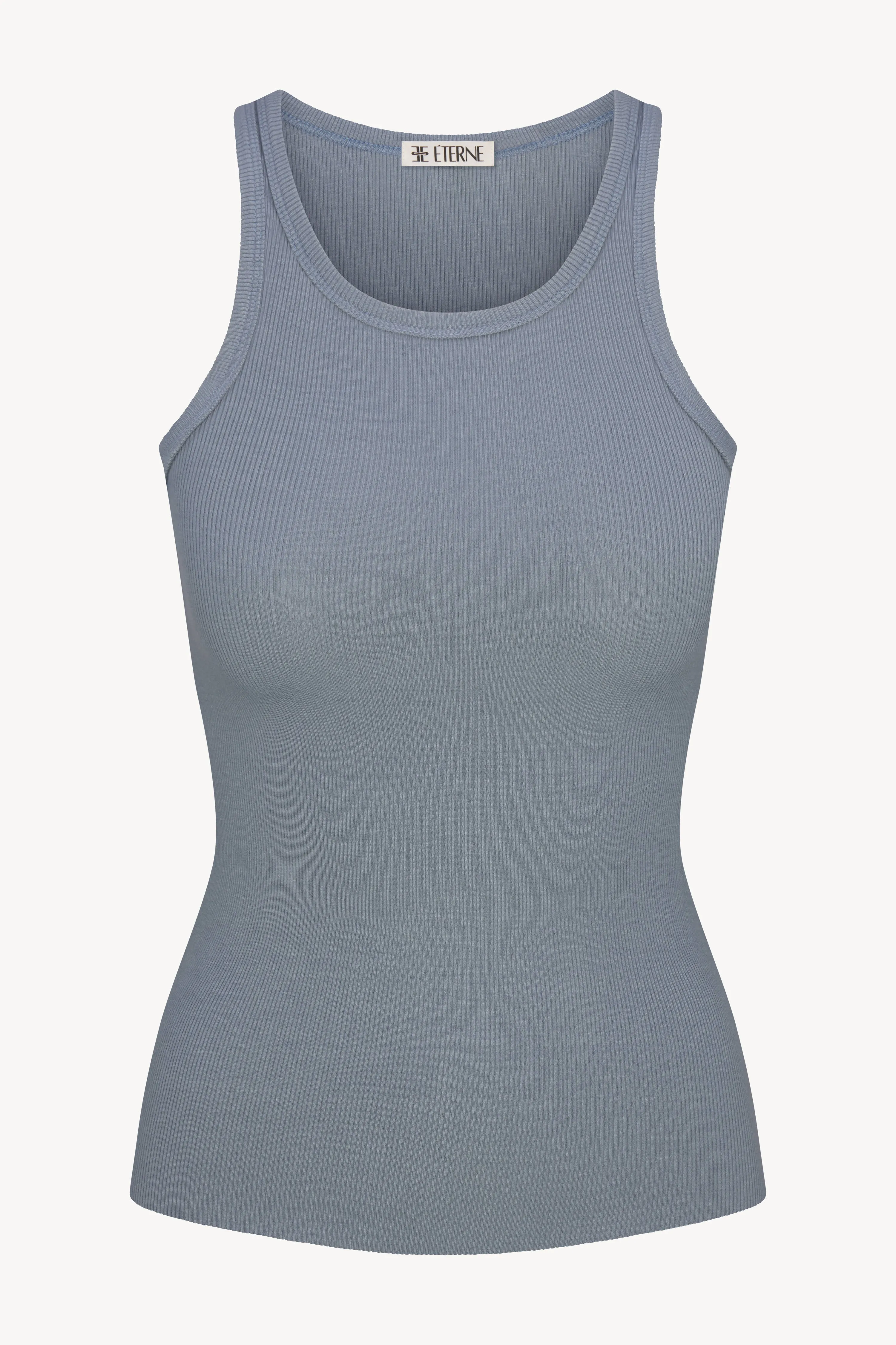 HIGH NECK FITTED TANK sold by Eterne