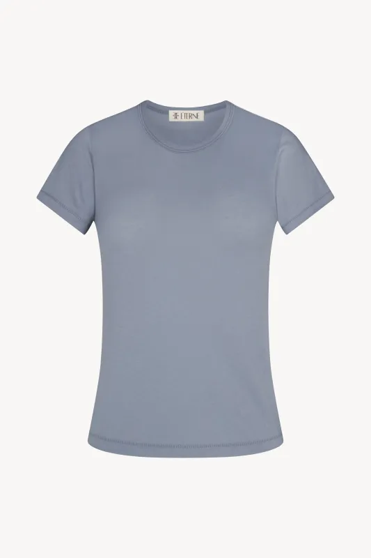 FITTED CREWNECK SHORT SLEEVE T-SHIRT made by Eterne