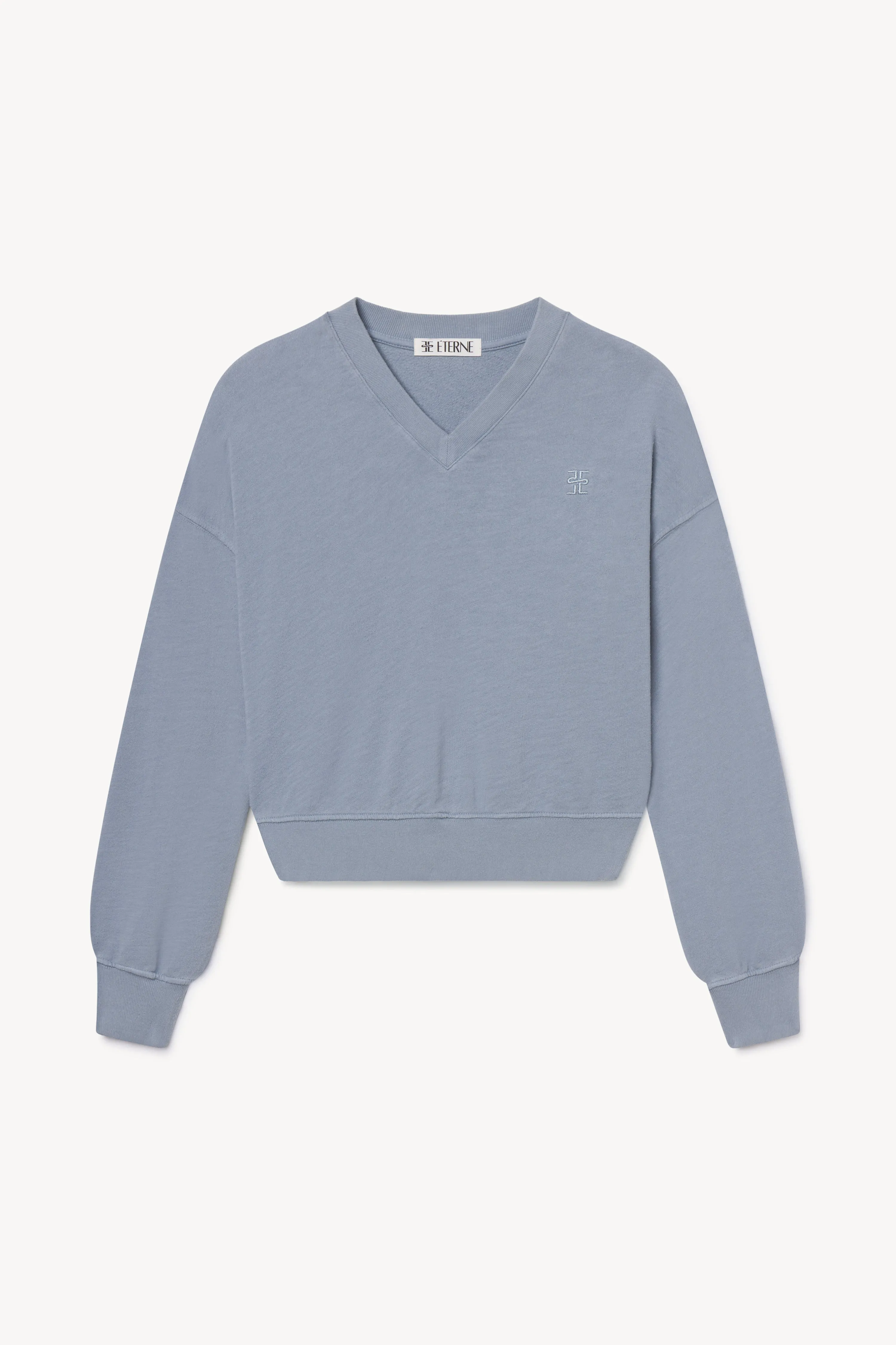 CROPPED V-NECK SWEATSHIRT sold by Eterne