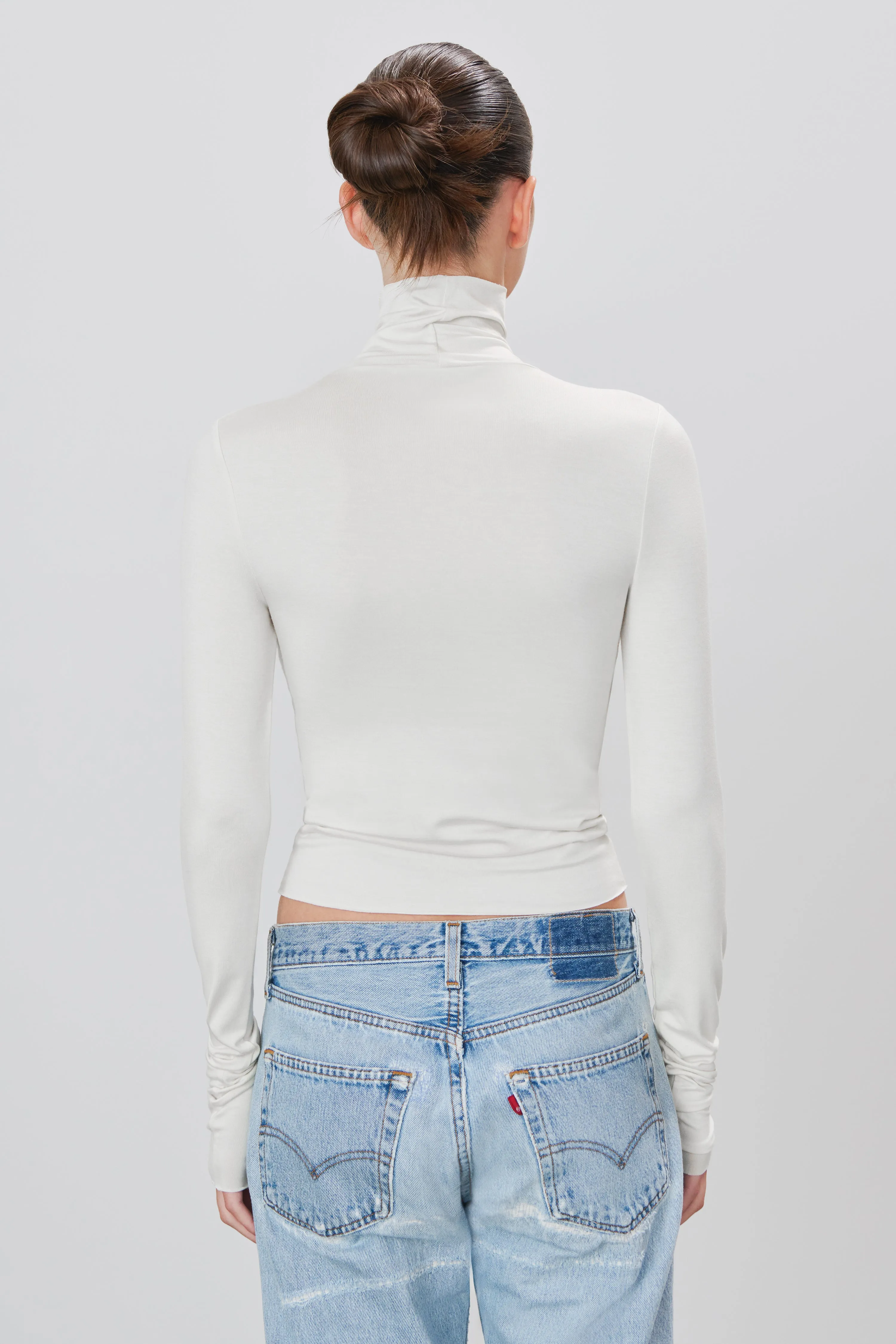 FITTED TURTLENECK TOP sold by Eterne product image thumbnail 4