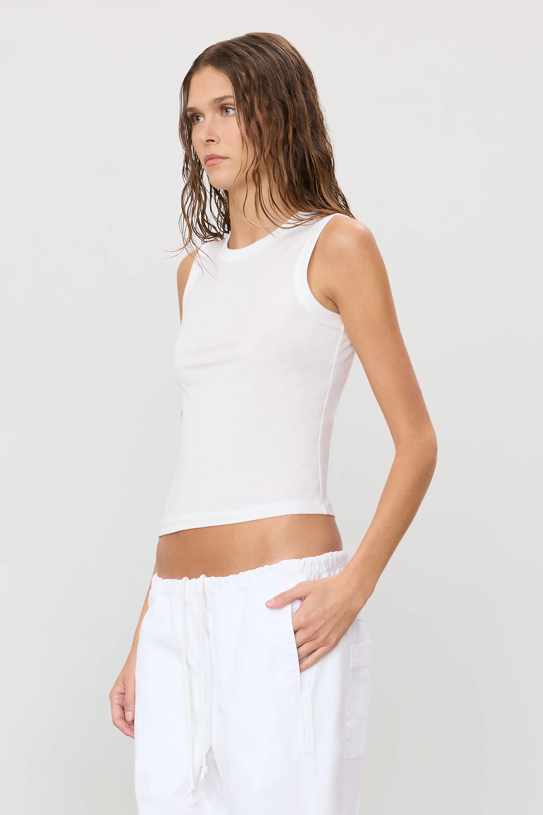 FITTED MUSCLE TANK sold by Eterne product image thumbnail 3