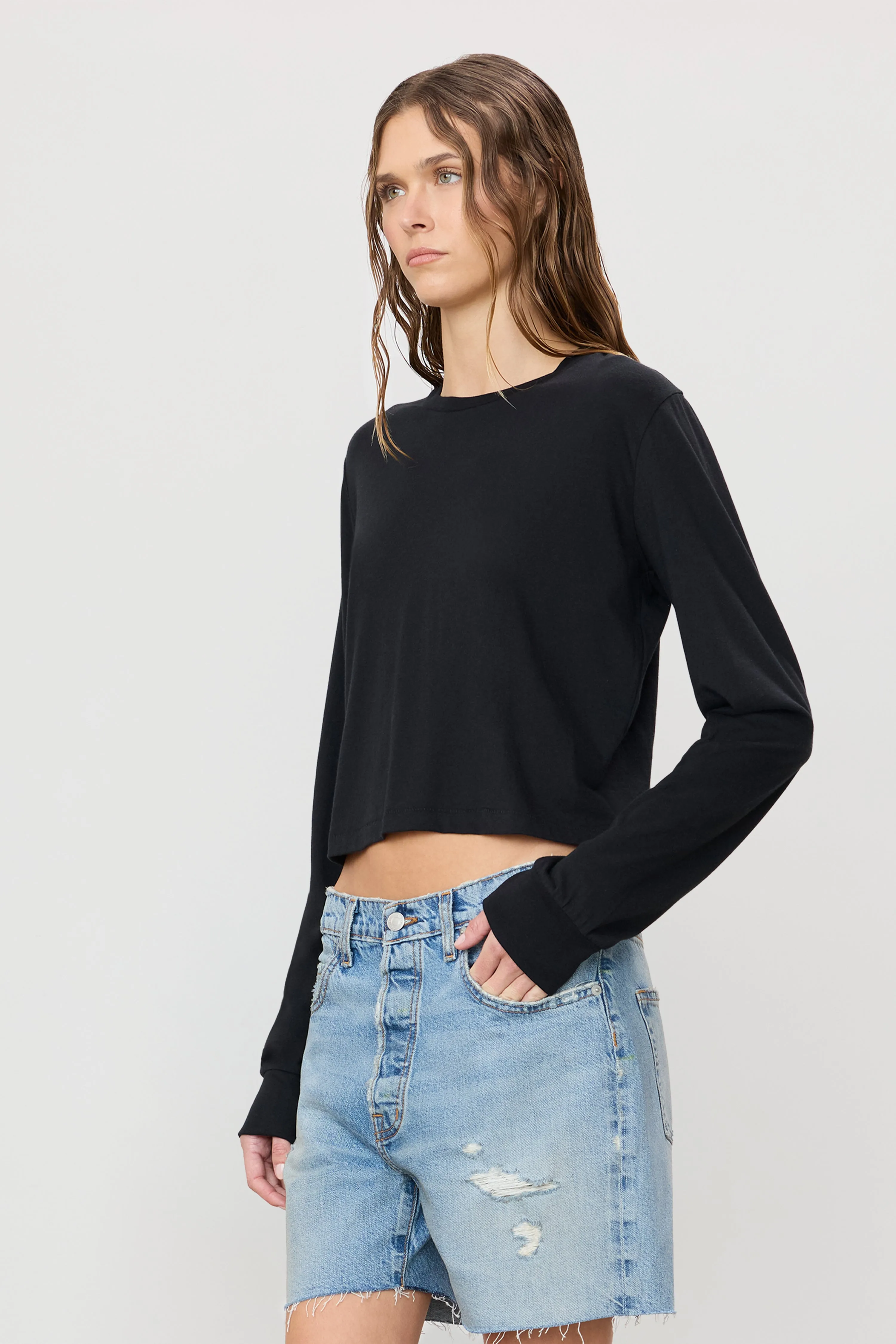 LONG SLEEVE BOXY TEE sold by Eterne product image thumbnail 3